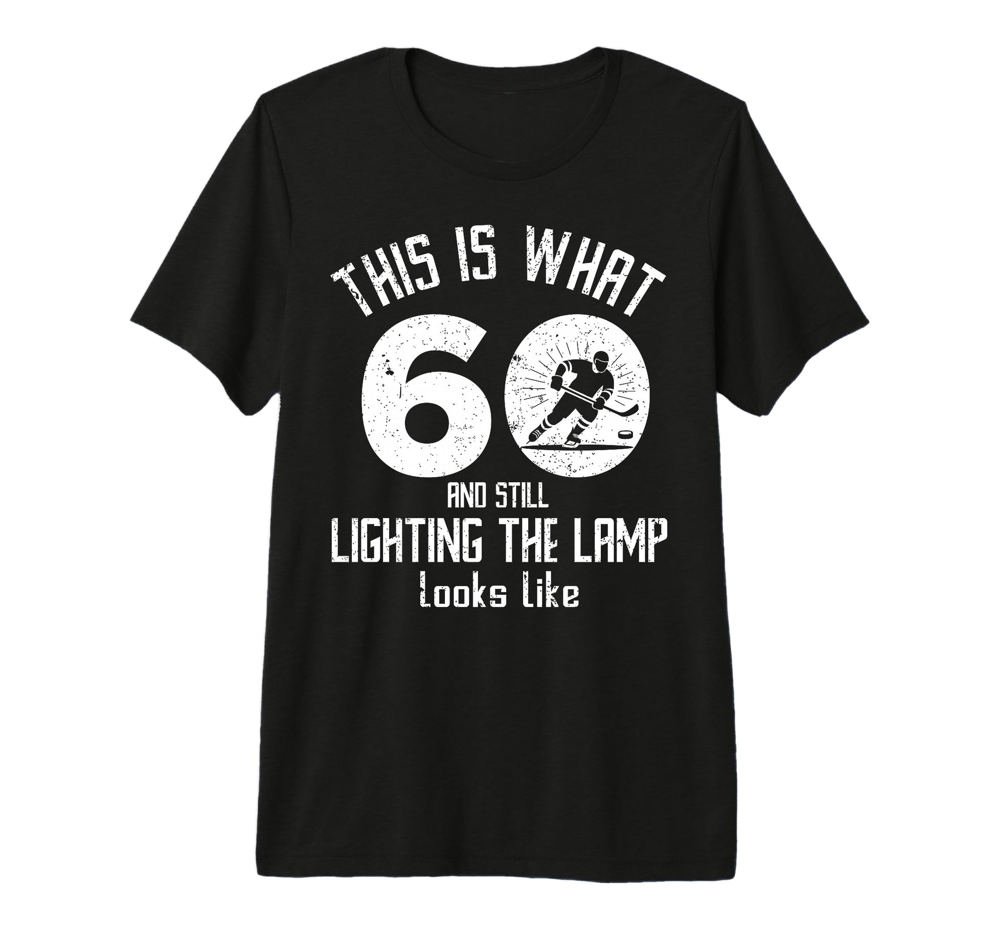 Funny Ice Hockey 60Th Birthday 60 T-Shirt - Novelty Apparel Men Women - T-Shirt, Sweatshirt, Hoodie