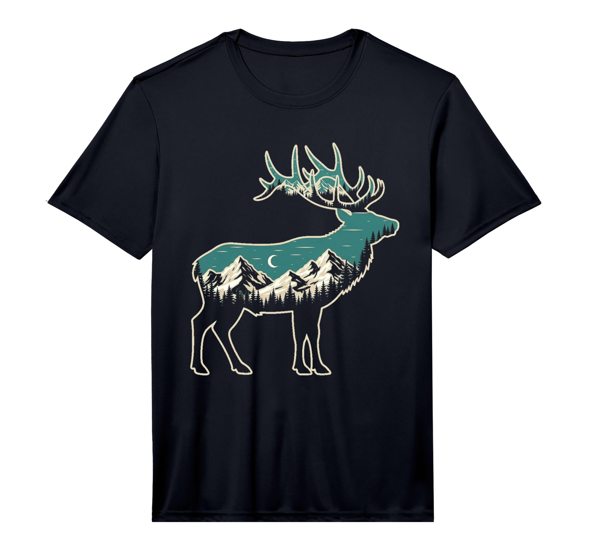 American Elk Lover Dad Hunting T-Shirt - Minimalist Print for Adults - T-Shirt, Sweatshirt, Hoodie