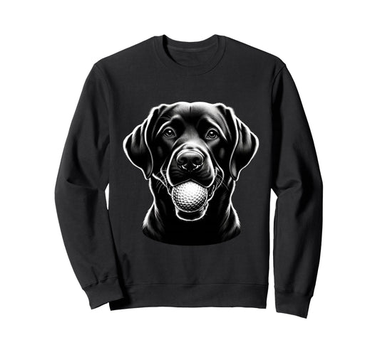Black Labrador Retriever Funny Sweatshirt - Streetwear Style for Adults - T-Shirt, Sweatshirt, Hoodie