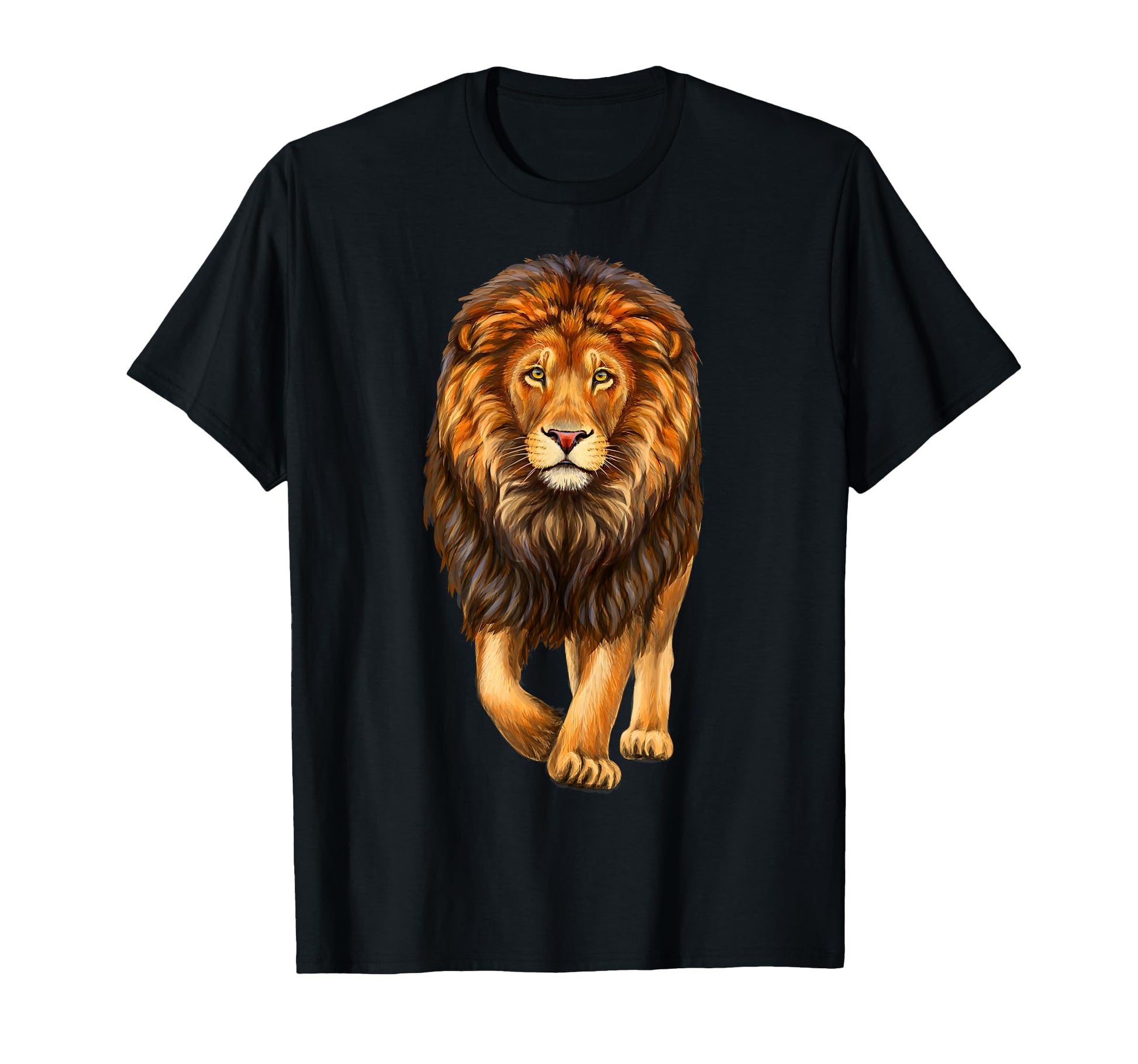 Lion Walking Realistic Lovers Lions King T-Shirt - Minimalist Print Unisex - T-Shirt, Sweatshirt, Hoodie
