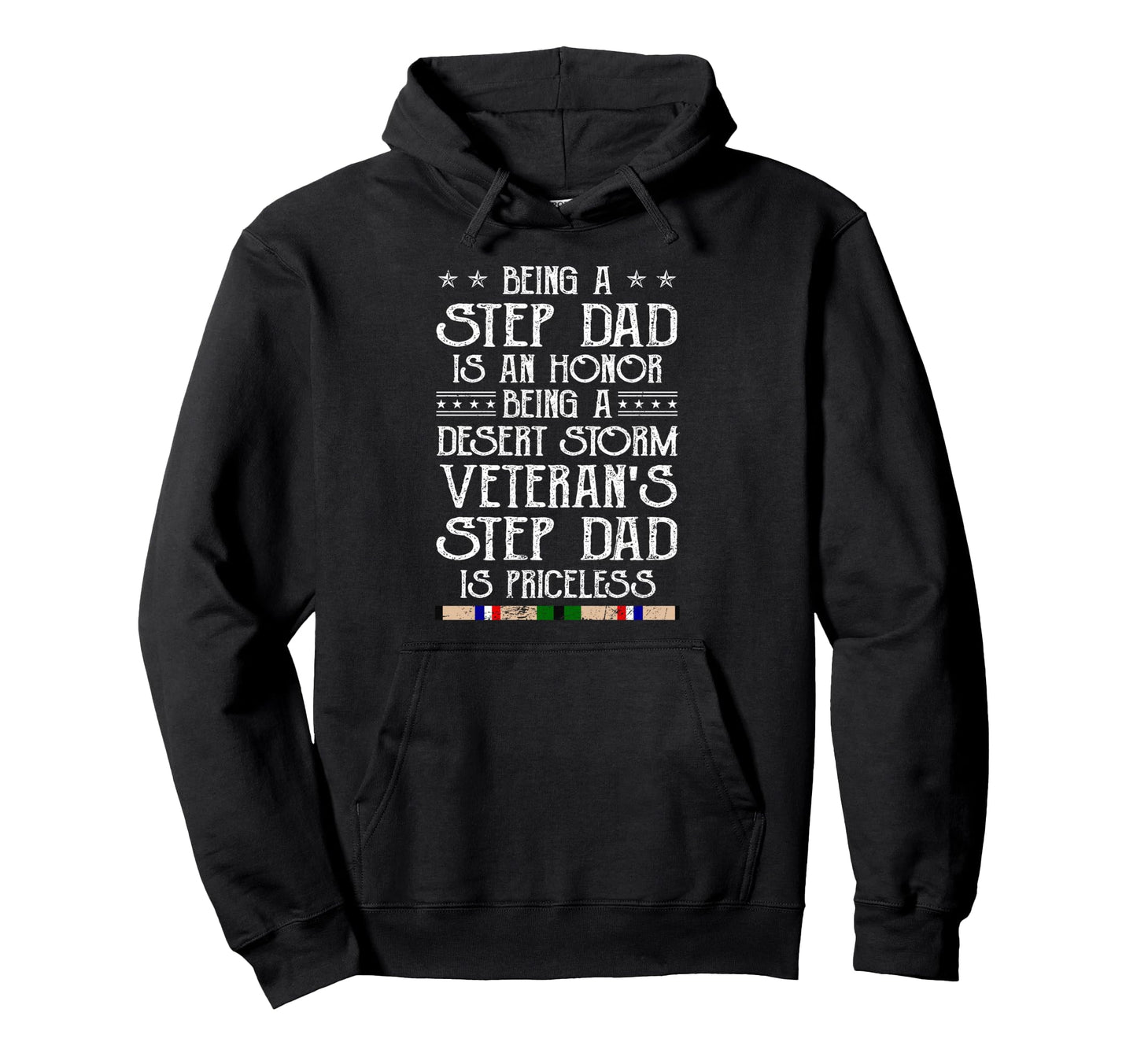 Proud Desert Storm Veteran Step Dad Gulf Hoodie - Custom Art Print Unisex - T-Shirt, Sweatshirt, Hoodie