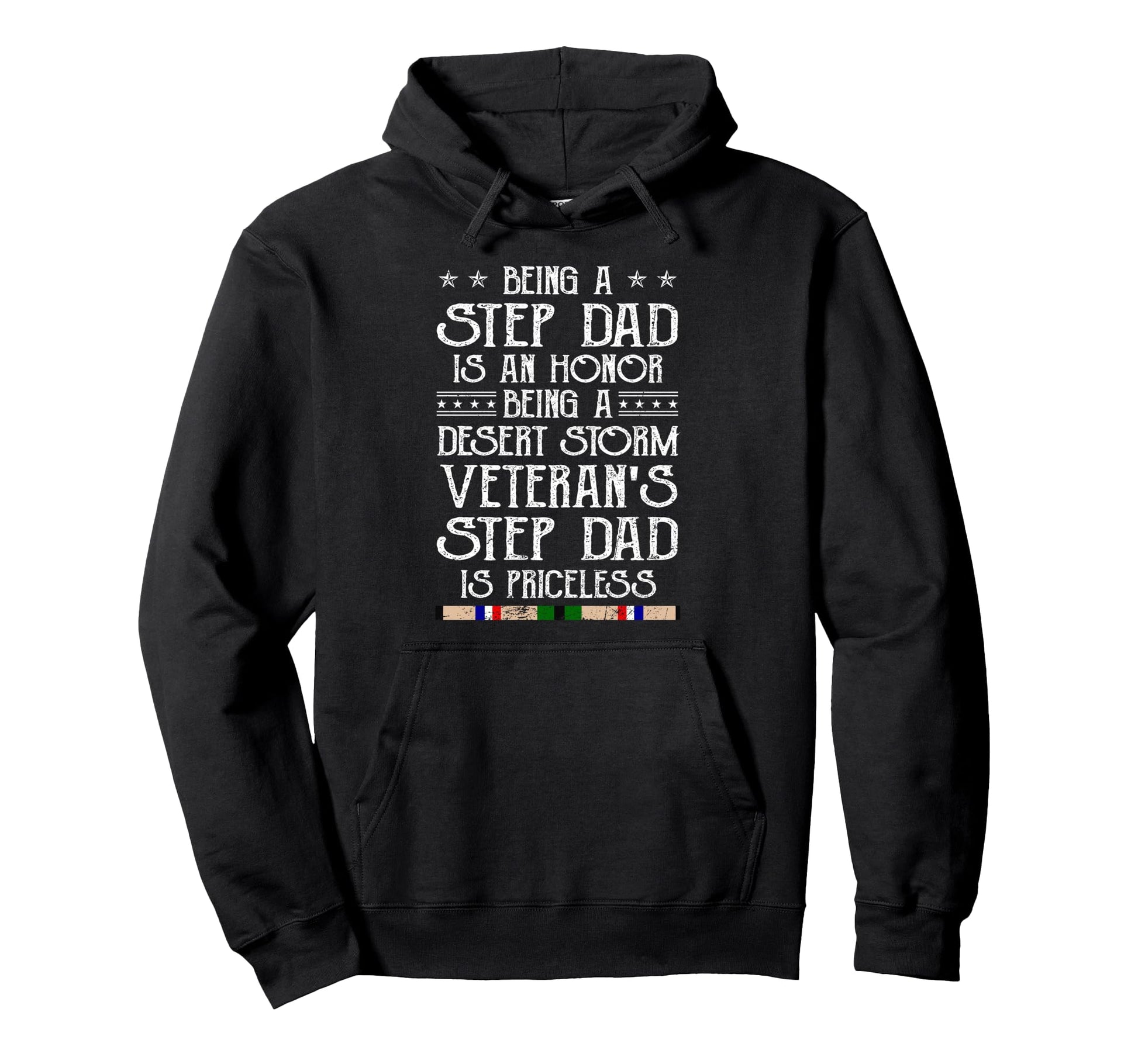 Proud Desert Storm Veteran Step Dad Gulf Hoodie - Custom Art Print Unisex - T-Shirt, Sweatshirt, Hoodie