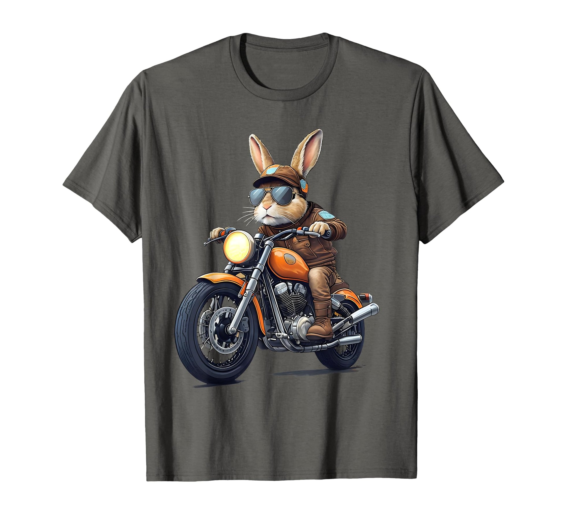 Easter Day Motorbike Bunny Rabbits T-Shirt - Graphic Print Unisex - T-Shirt, Sweatshirt, Hoodie