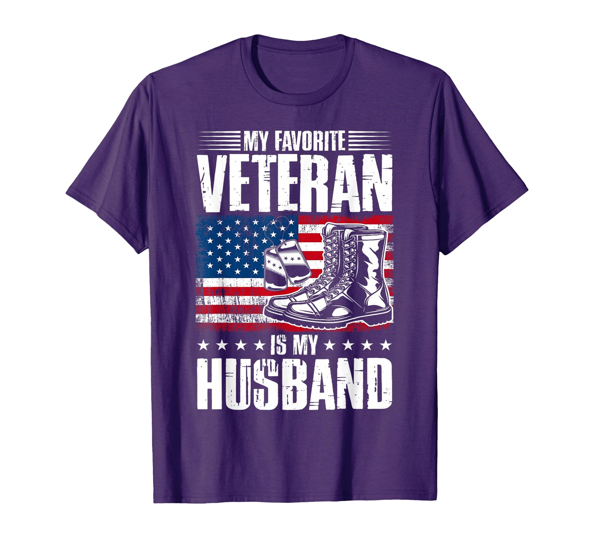My Favorite Veteran Is My Husband T-Shirt - Aesthetic Graphic Unisex - T-Shirt, Sweatshirt, Hoodie