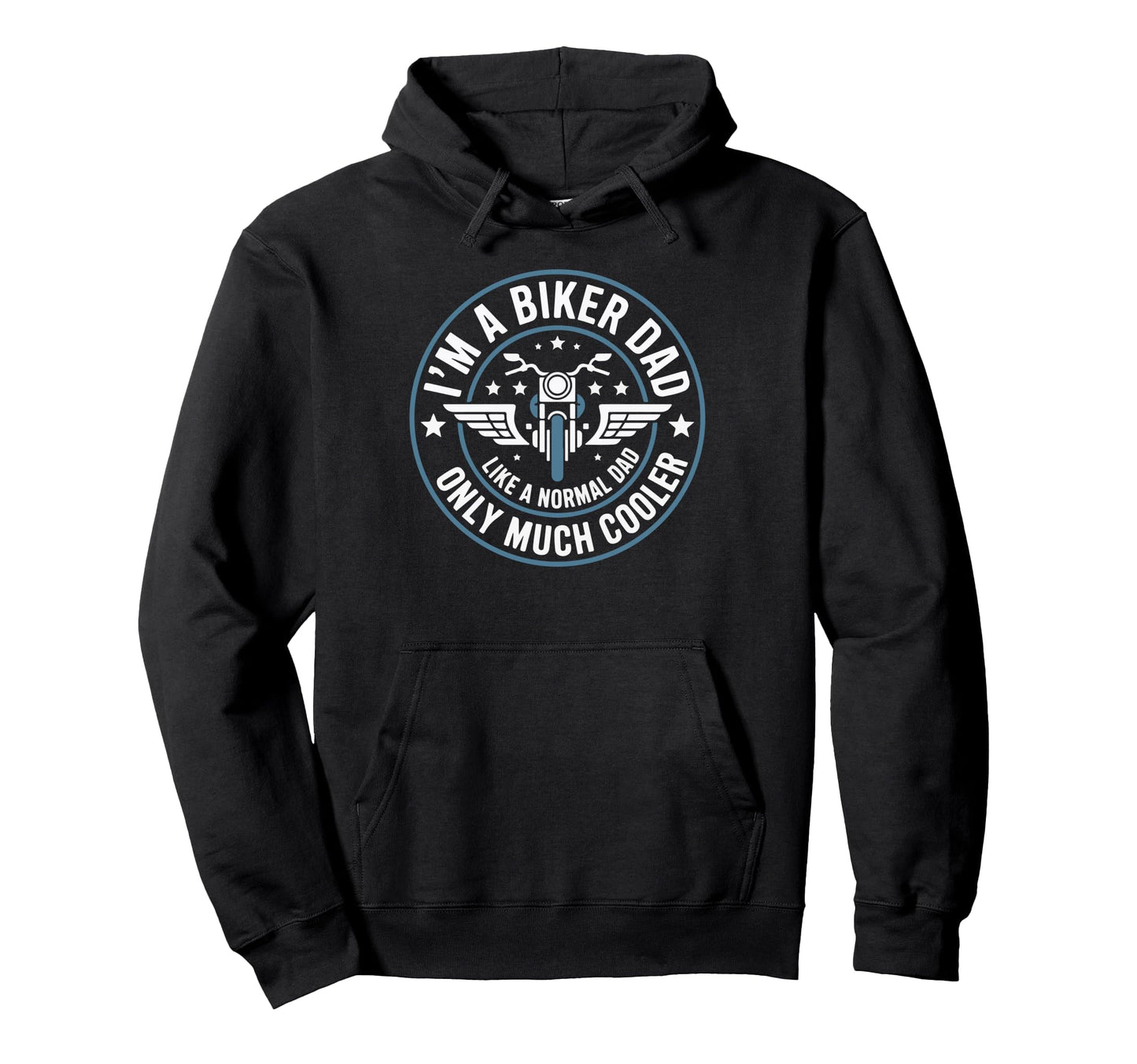Funny Best Biker Dad Motorcycle Rider Hoodie - Novelty Apparel for Adults - T-Shirt, Sweatshirt, Hoodie