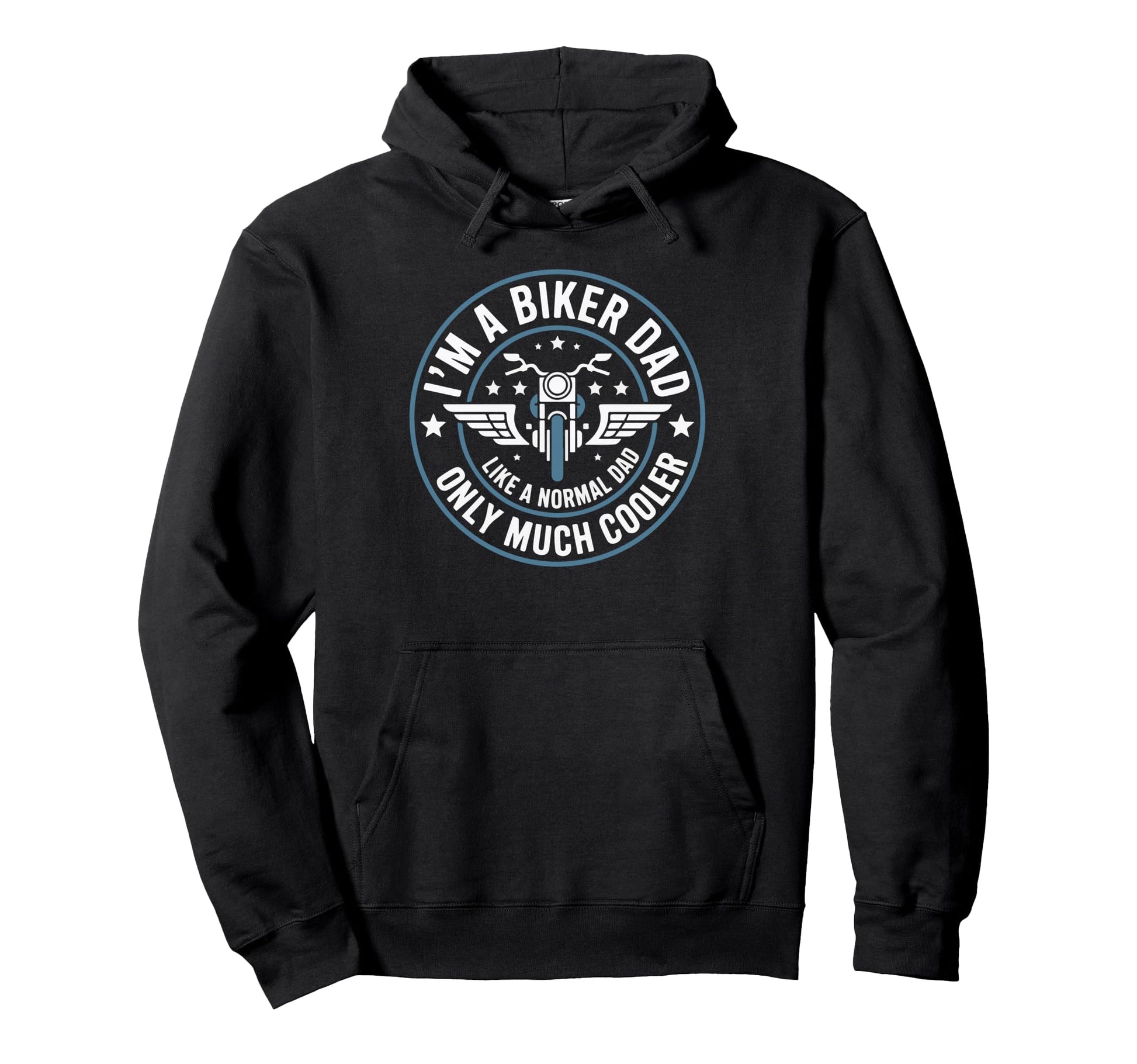 Funny Best Biker Dad Motorcycle Rider Hoodie - Novelty Apparel for Adults - T-Shirt, Sweatshirt, Hoodie