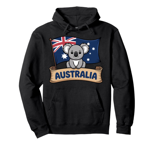 Australia Art Australian Traveler Hoodie - Graphic Print Men Women - T-Shirt, Sweatshirt, Hoodie