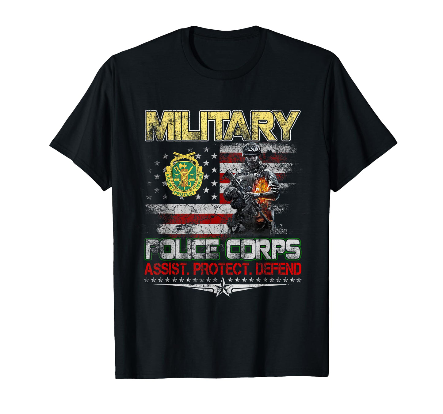 Usa Military Police Corps Veteran T-Shirt - Custom Art Print Men Women - T-Shirt, Sweatshirt, Hoodie