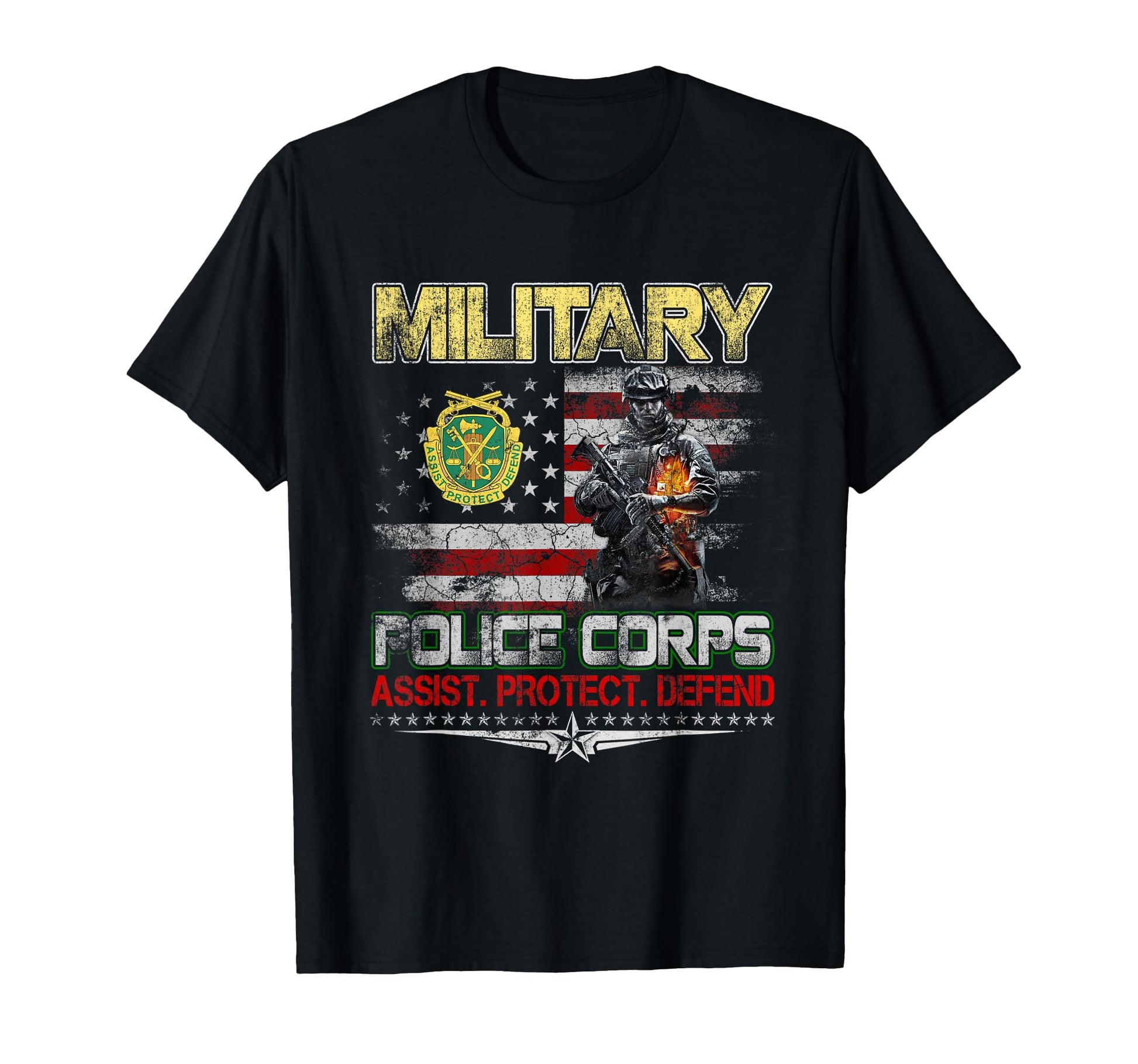 Usa Military Police Corps Veteran T-Shirt - Custom Art Print Men Women - T-Shirt, Sweatshirt, Hoodie