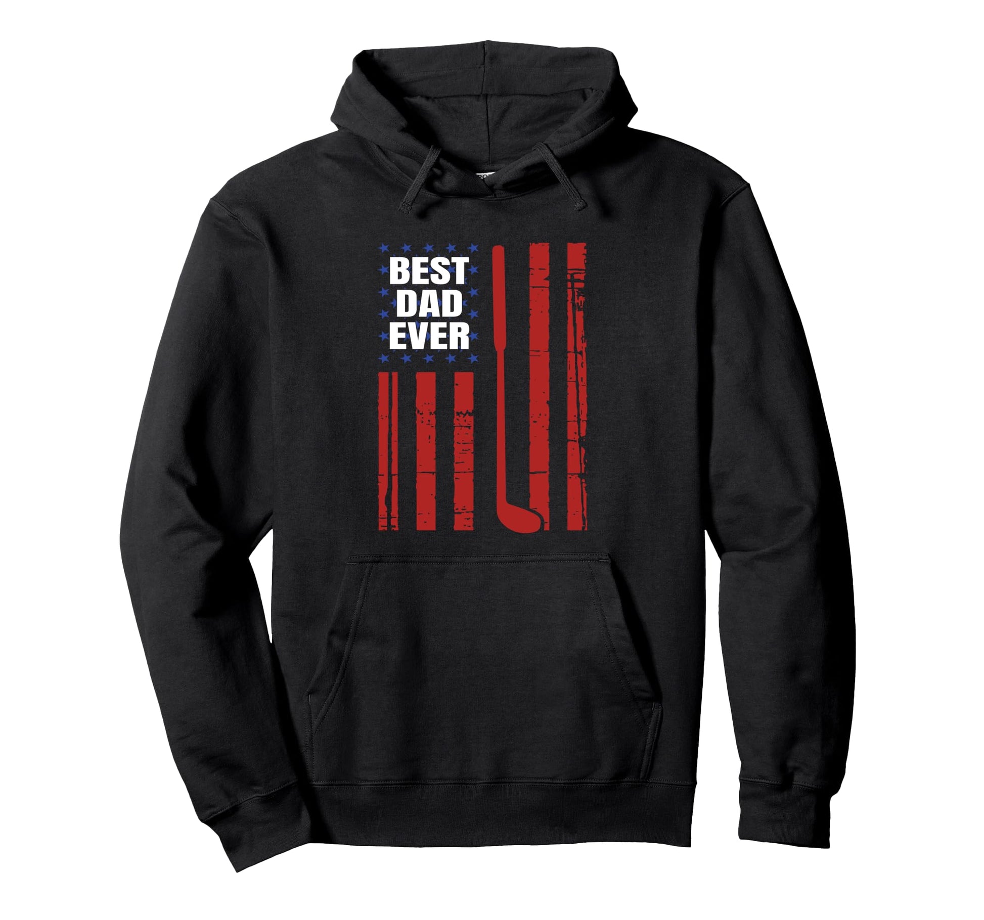 Golf Best Dad Par Daddy American Flag Hoodie - Unique Graphic Men Women - T-Shirt, Sweatshirt, Hoodie