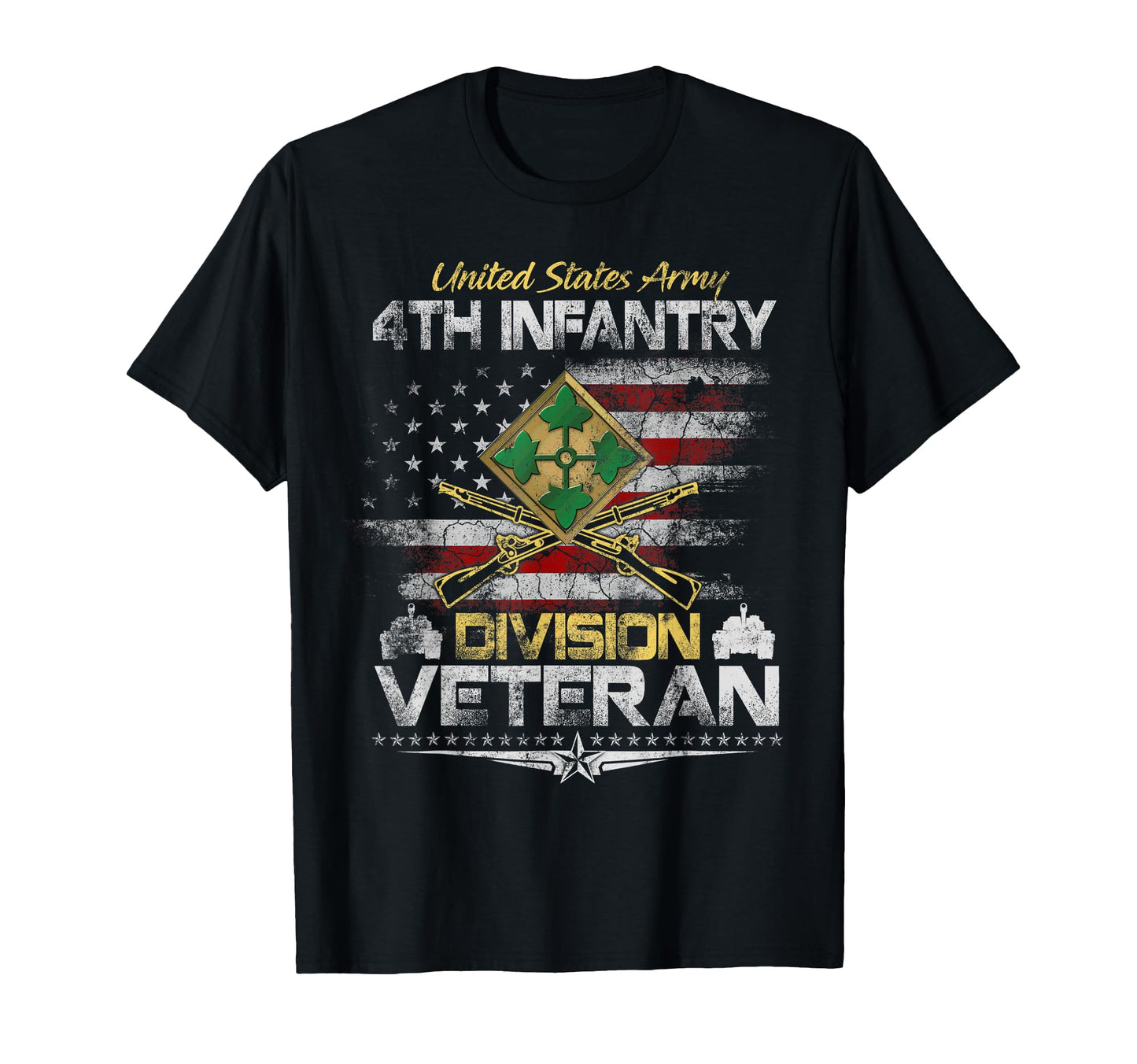 Usa 4Th Infantry Division Veteran T-Shirt - Unique Graphic Men Women - T-Shirt, Sweatshirt, Hoodie