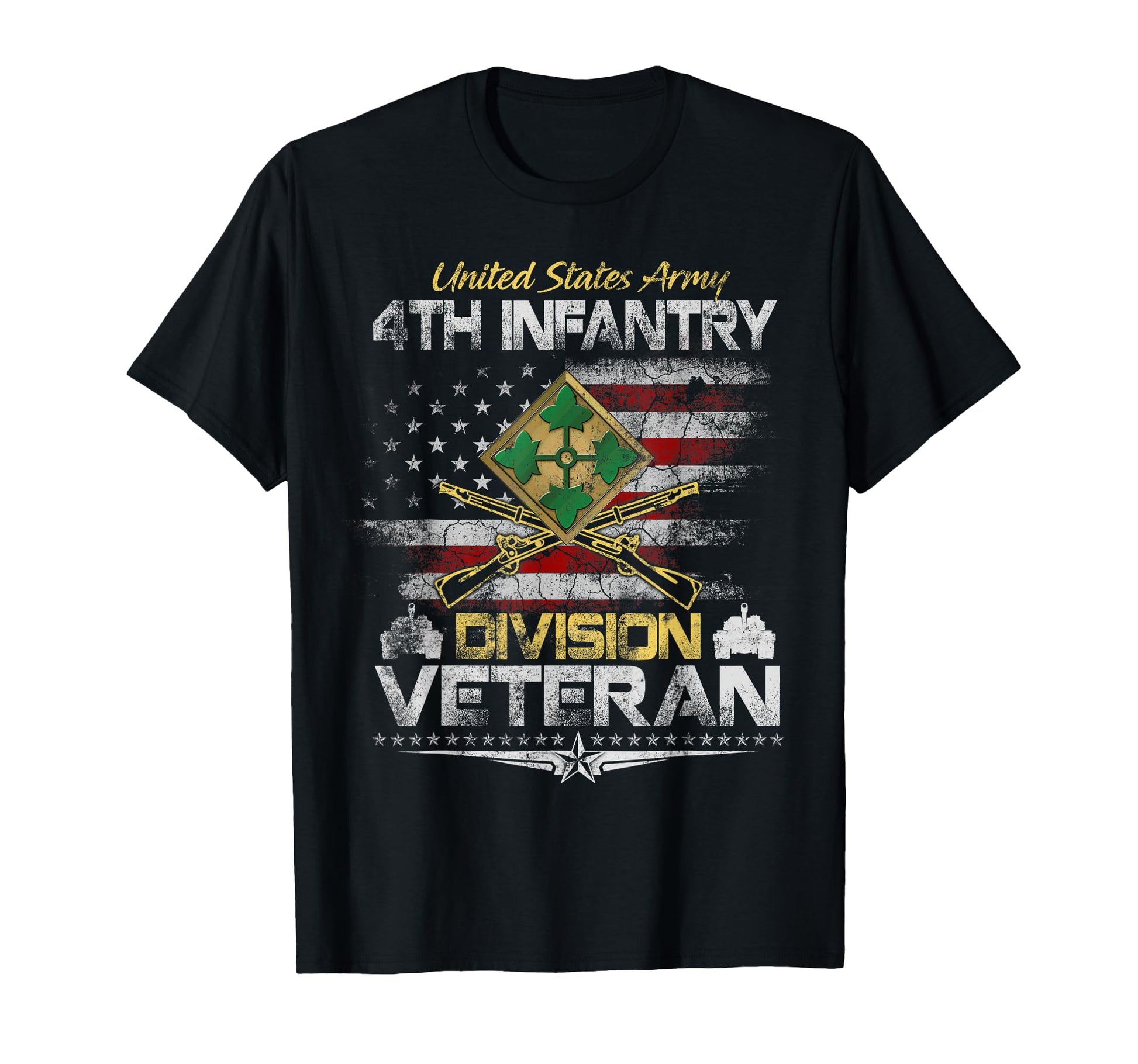 Usa 4Th Infantry Division Veteran T-Shirt - Unique Graphic Men Women - T-Shirt, Sweatshirt, Hoodie