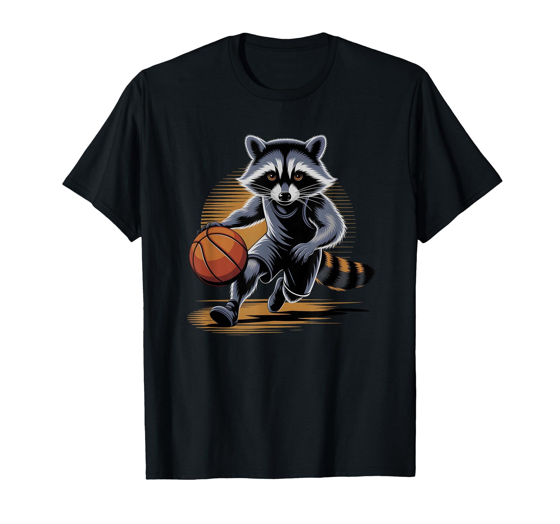 Funny Basketball Raccoon Talk Trash T-Shirt - Novelty Apparel for Adults - T-Shirt, Sweatshirt, Hoodie