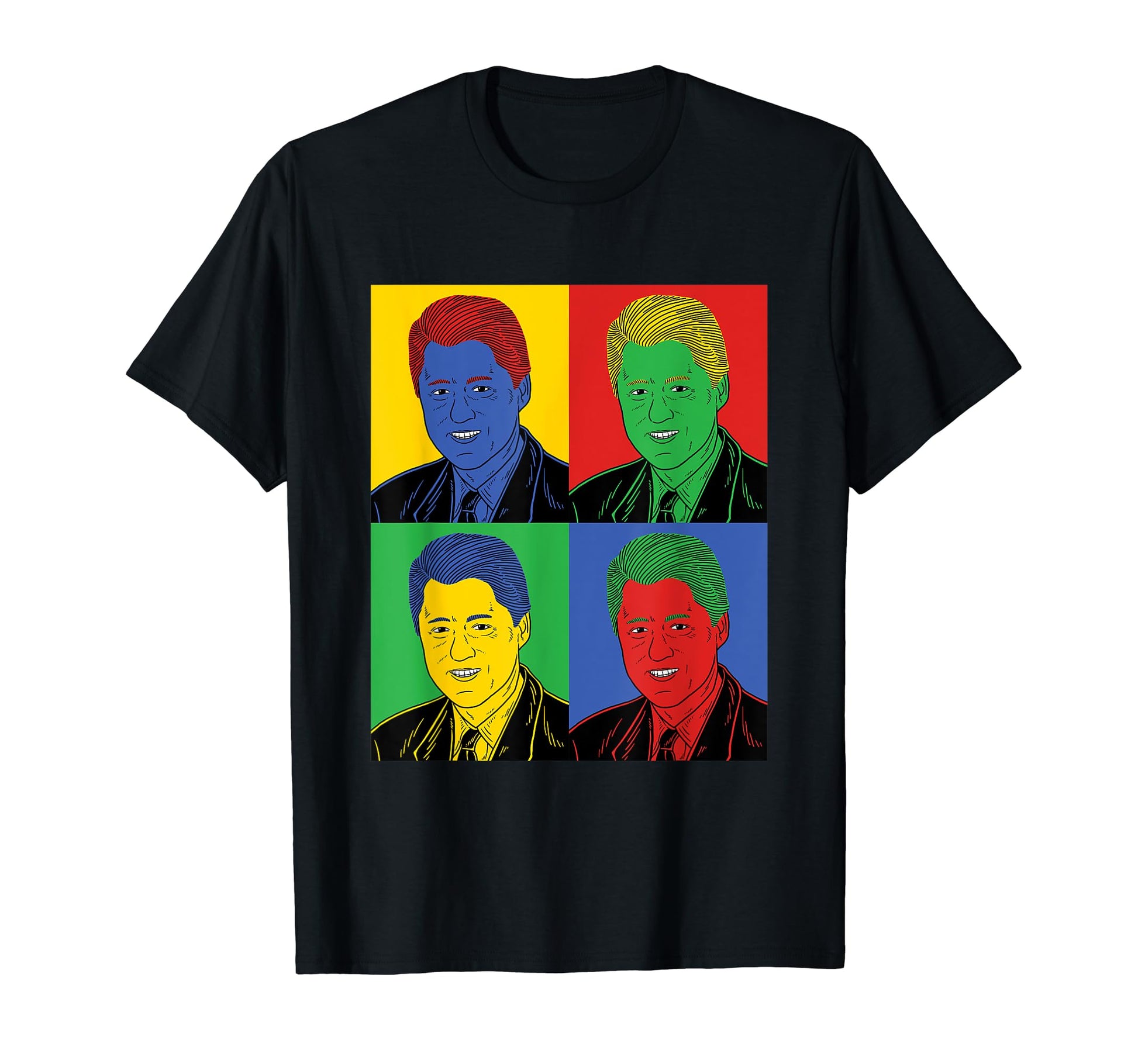 Bill Clinton Pop Art History T-Shirt - Novelty Apparel Men Women - T-Shirt, Sweatshirt, Hoodie