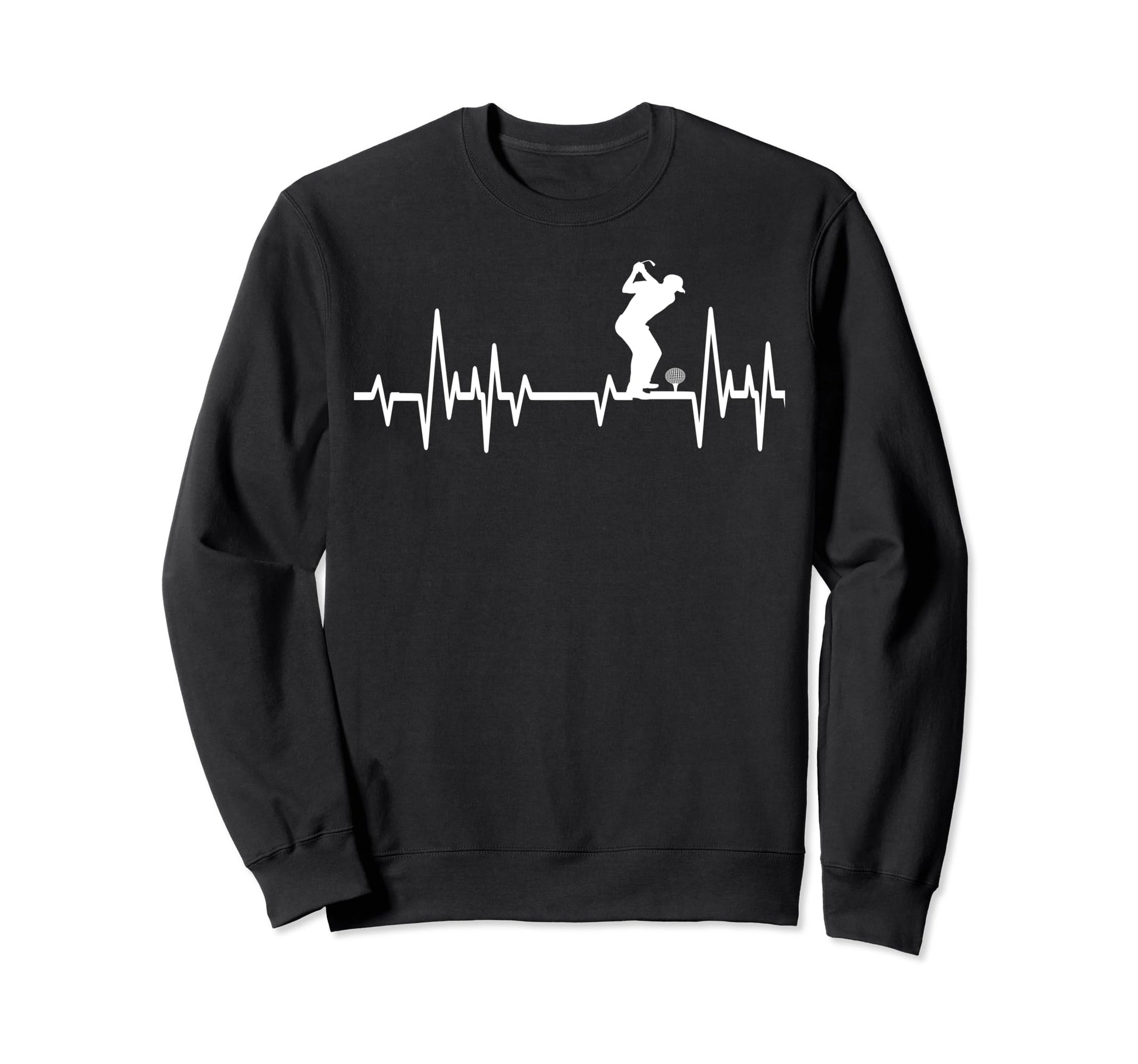 Golfer Heartbeat Golf Lover Sweatshirt - Aesthetic Graphic Men Women - T-Shirt, Sweatshirt, Hoodie
