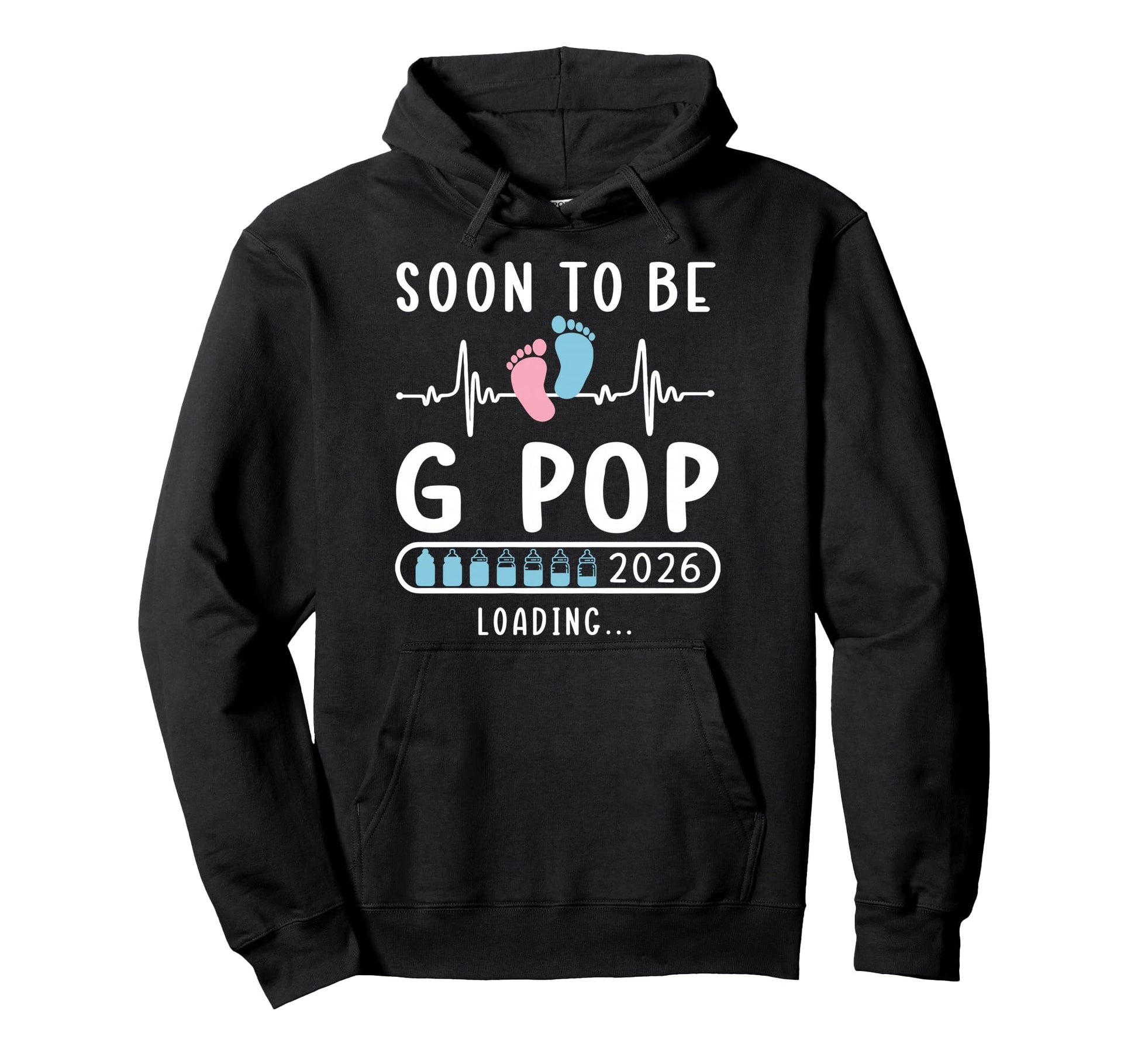 Soon To Be G Pop 2026 Loading Hoodie - Minimalist Print for Adults - T-Shirt, Sweatshirt, Hoodie