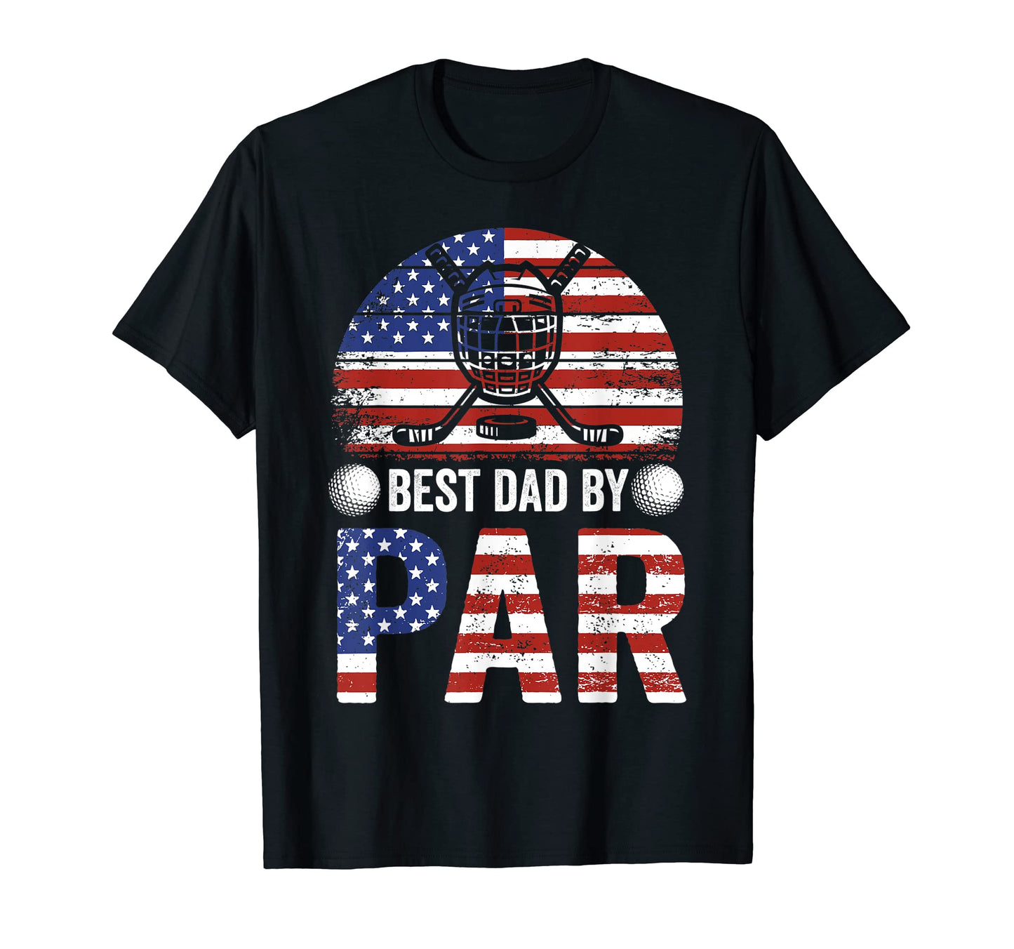 Ice Hockey Usa Flag Best Golf T-Shirt - Casual Everyday Wear for Adults - T-Shirt, Sweatshirt, Hoodie