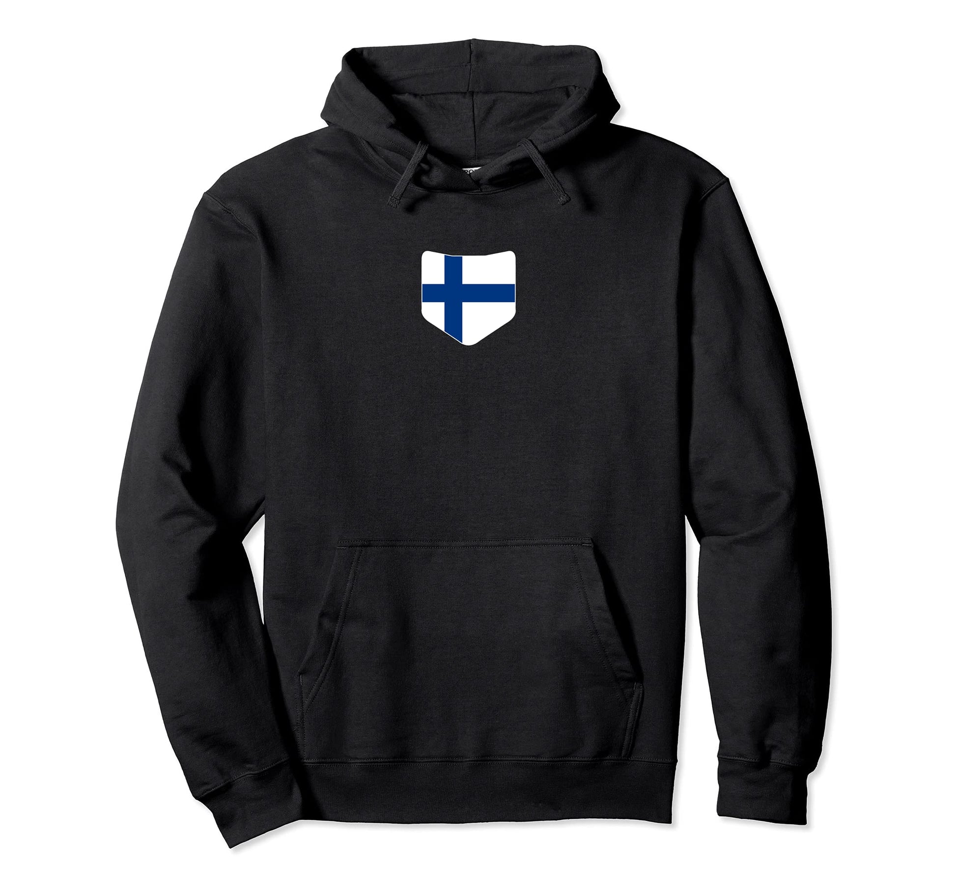 Finland Flag Printed Finnish Flag Pocket Hoodie - Unique Graphic for Adults - T-Shirt, Sweatshirt, Hoodie