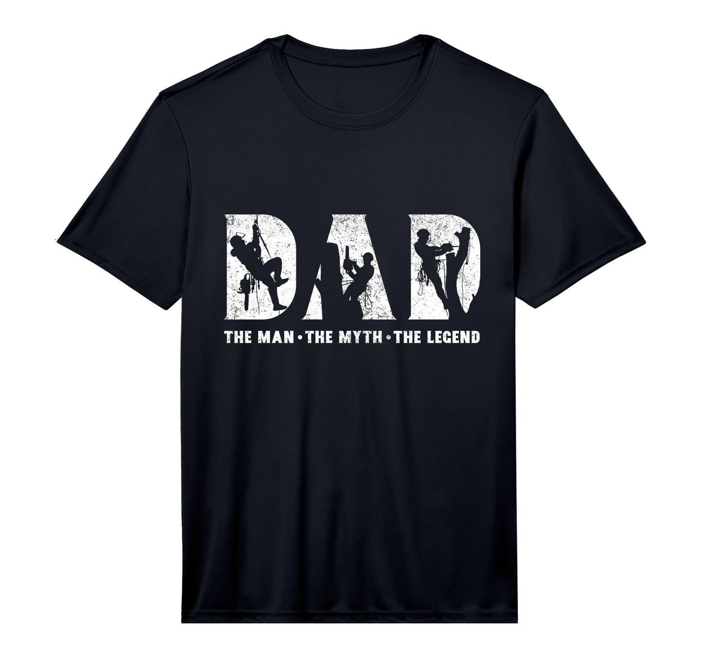 Mens Tree Climbing Dad Myth Legend T-Shirt - Minimalist Print Men Women - T-Shirt, Sweatshirt, Hoodie
