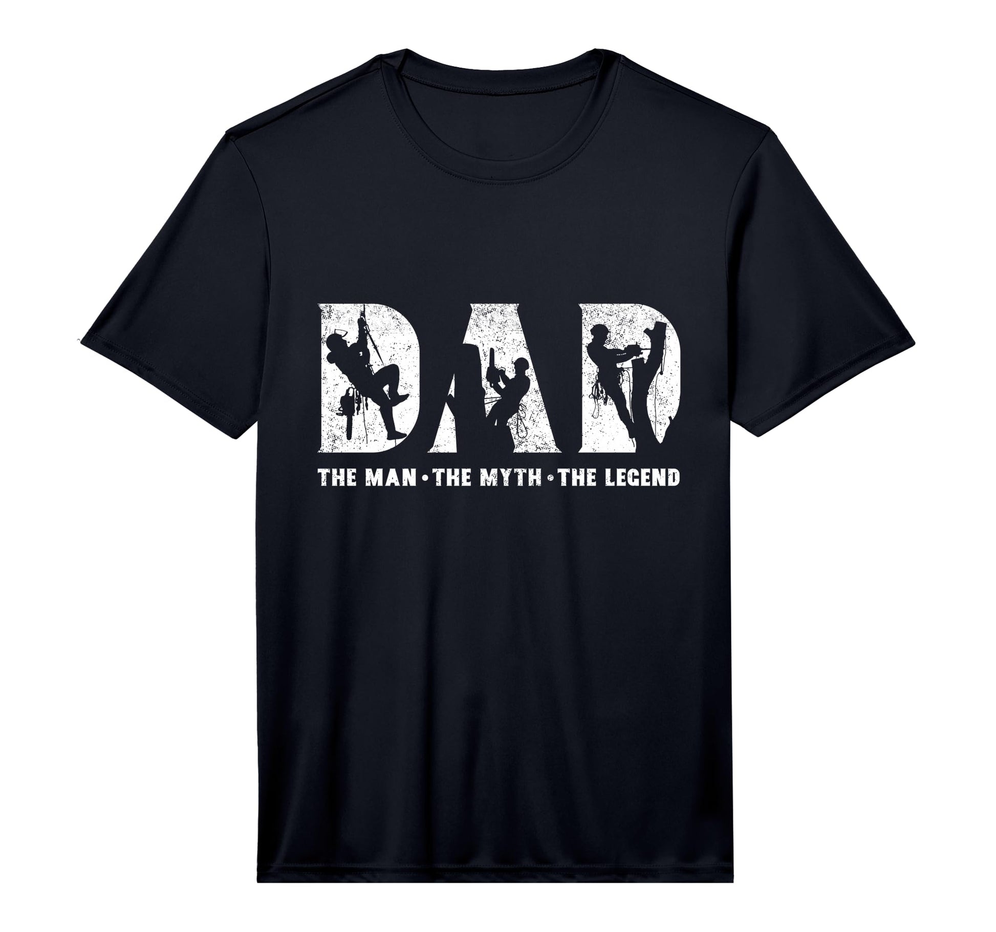 Mens Tree Climbing Dad Myth Legend T-Shirt - Minimalist Print Men Women - T-Shirt, Sweatshirt, Hoodie