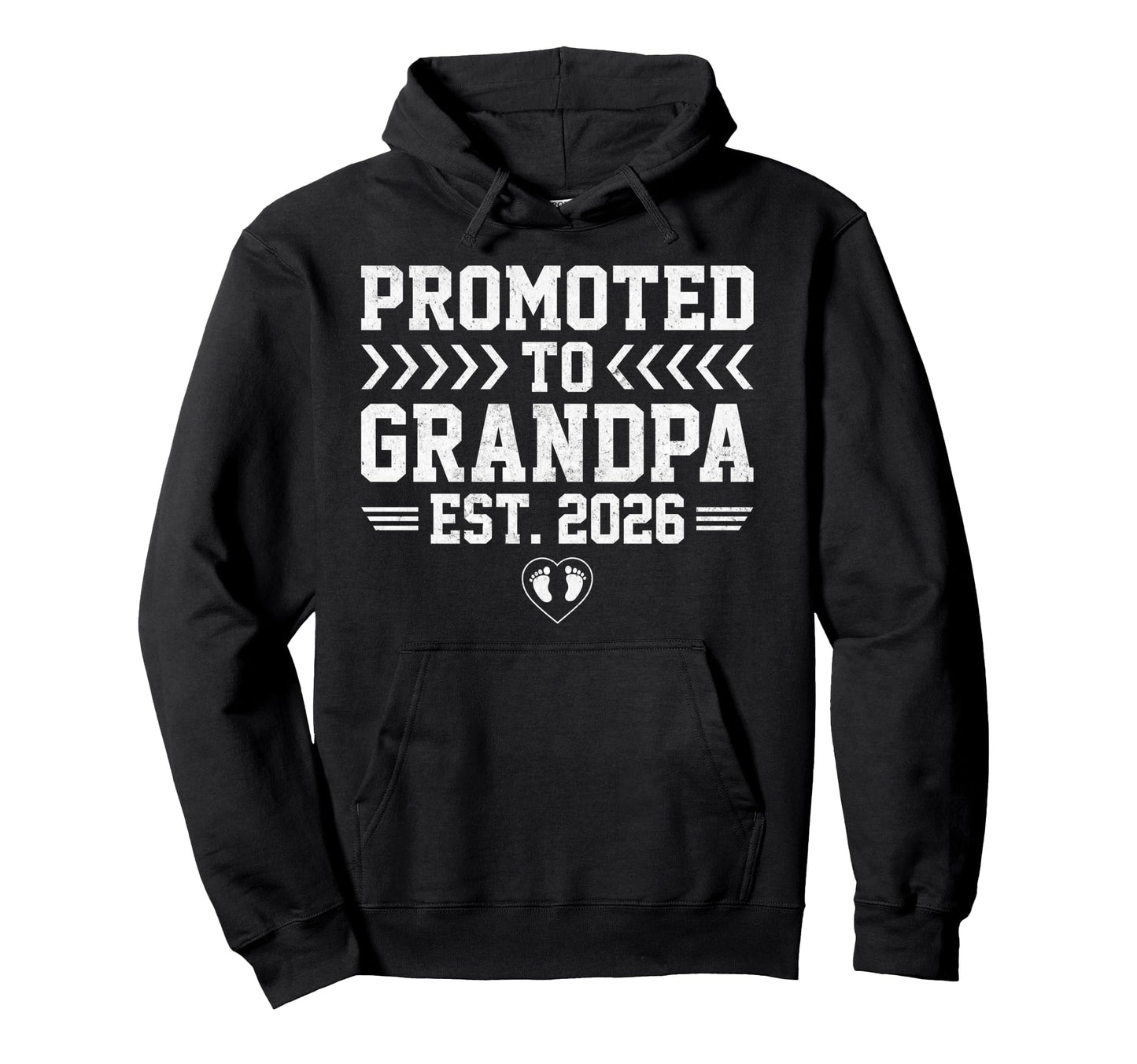 Promoted To Grandpa Est 2026 Hoodie - Casual Everyday Wear Unisex - T-Shirt, Sweatshirt, Hoodie