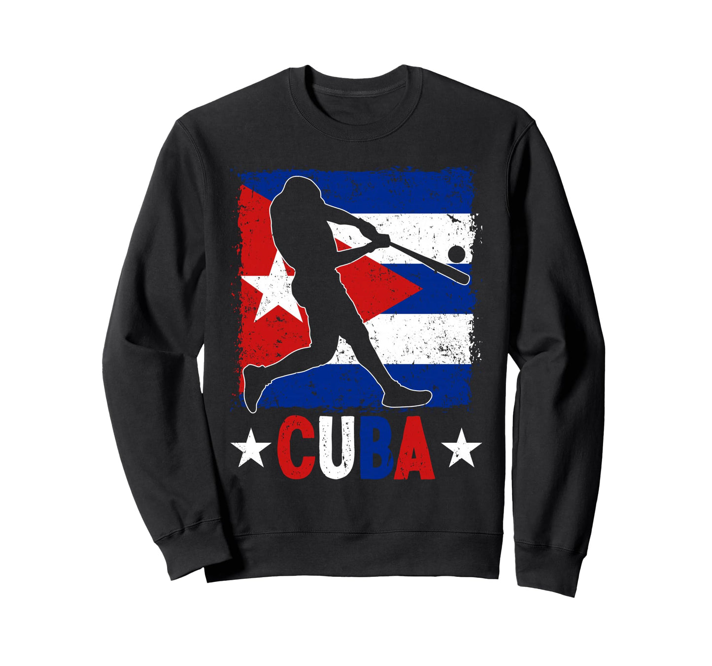 Cuban Baseball Player Cuba Sweatshirt - Casual Everyday Wear Men Women - T-Shirt, Sweatshirt, Hoodie