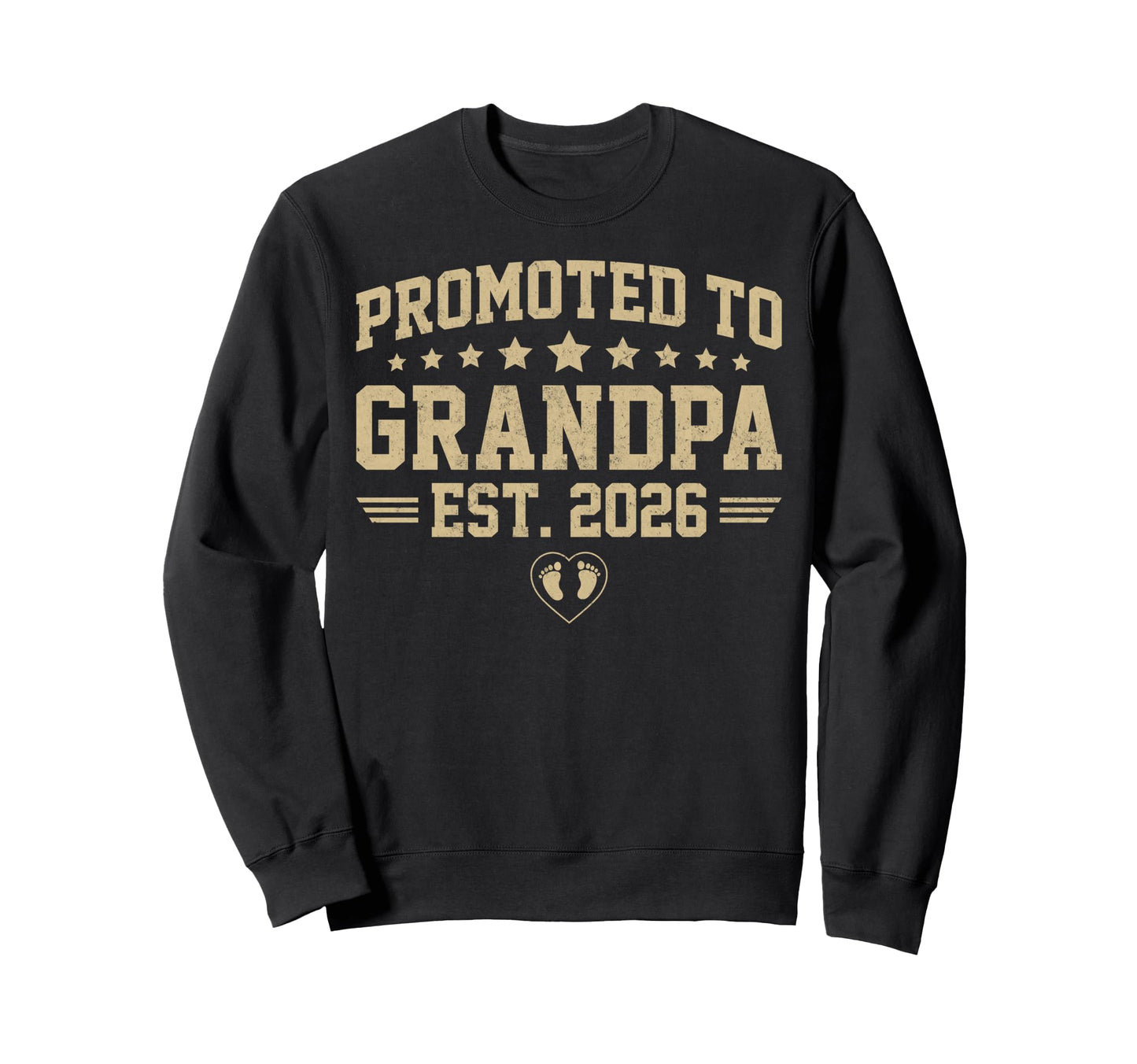 Promoted To Grandpa Est 2026 Soon Sweatshirt - Aesthetic Graphic Men Women - T-Shirt, Sweatshirt, Hoodie