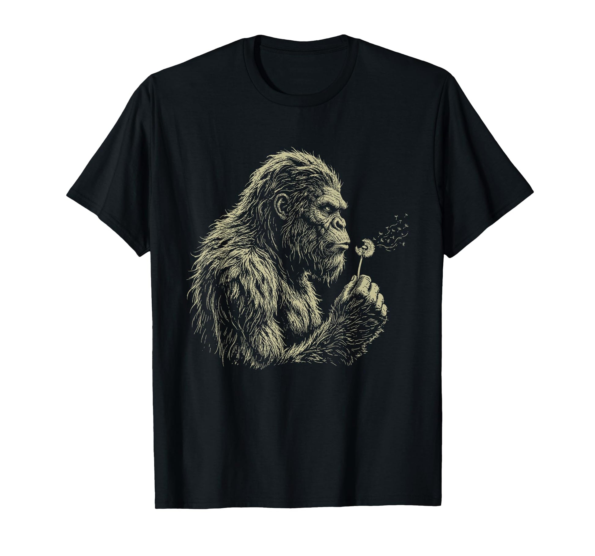 Blowing Wishes Funny Bigfoot Blowing T-Shirt - Custom Art Print Men Women - T-Shirt, Sweatshirt, Hoodie