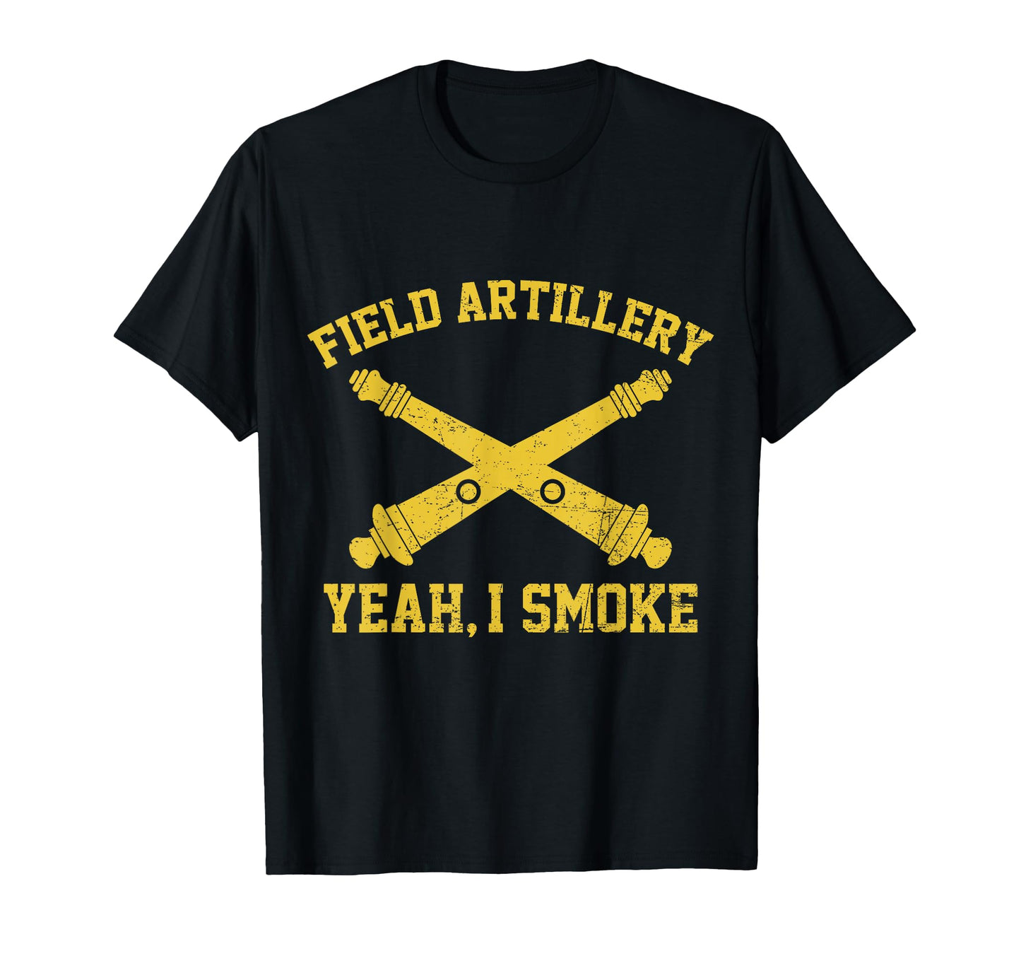 Funny Field Artillery Yeah I Smoke T-Shirt - Aesthetic Graphic Men Women - T-Shirt, Sweatshirt, Hoodie