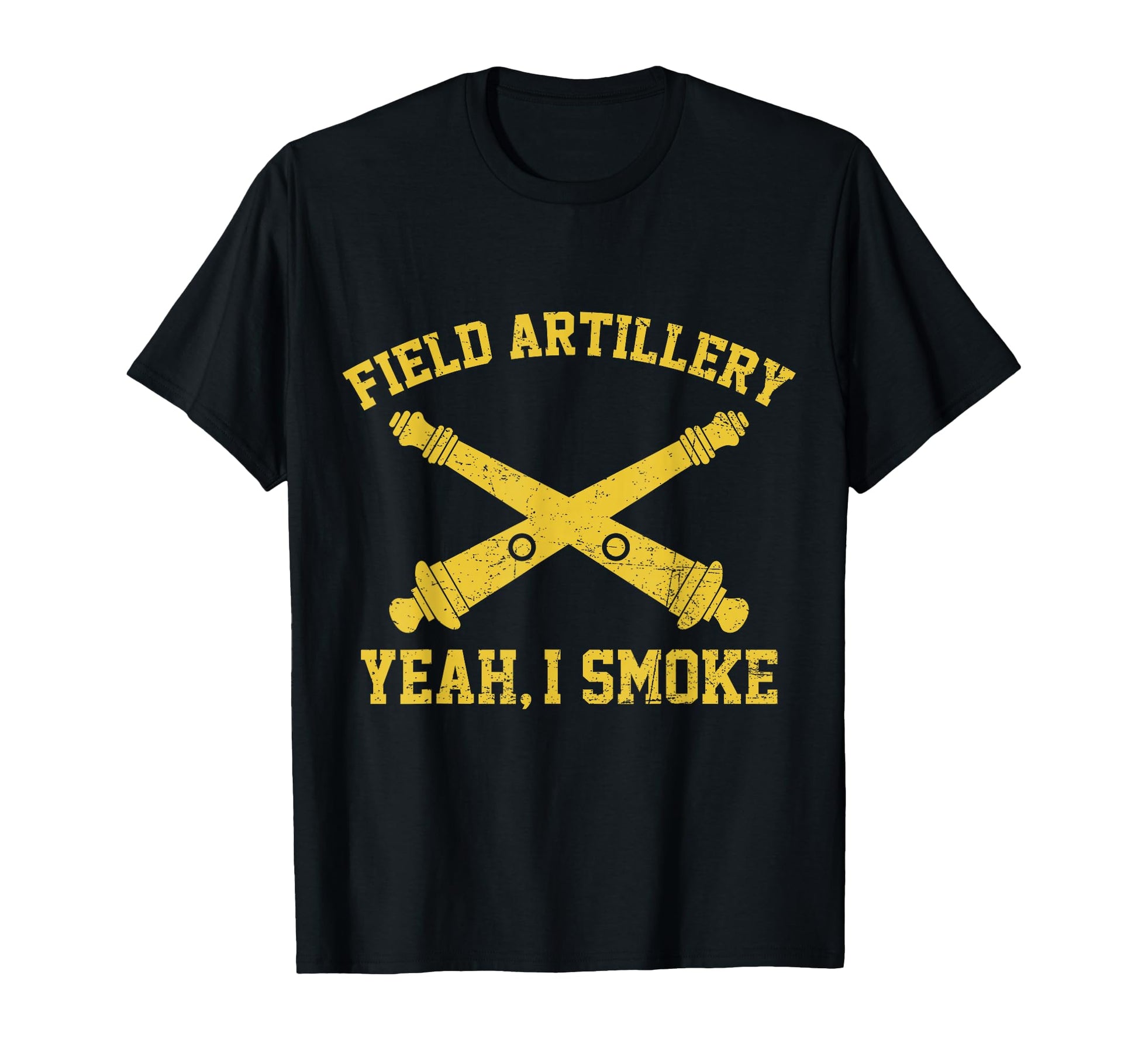 Funny Field Artillery Yeah I Smoke T-Shirt - Aesthetic Graphic Men Women - T-Shirt, Sweatshirt, Hoodie