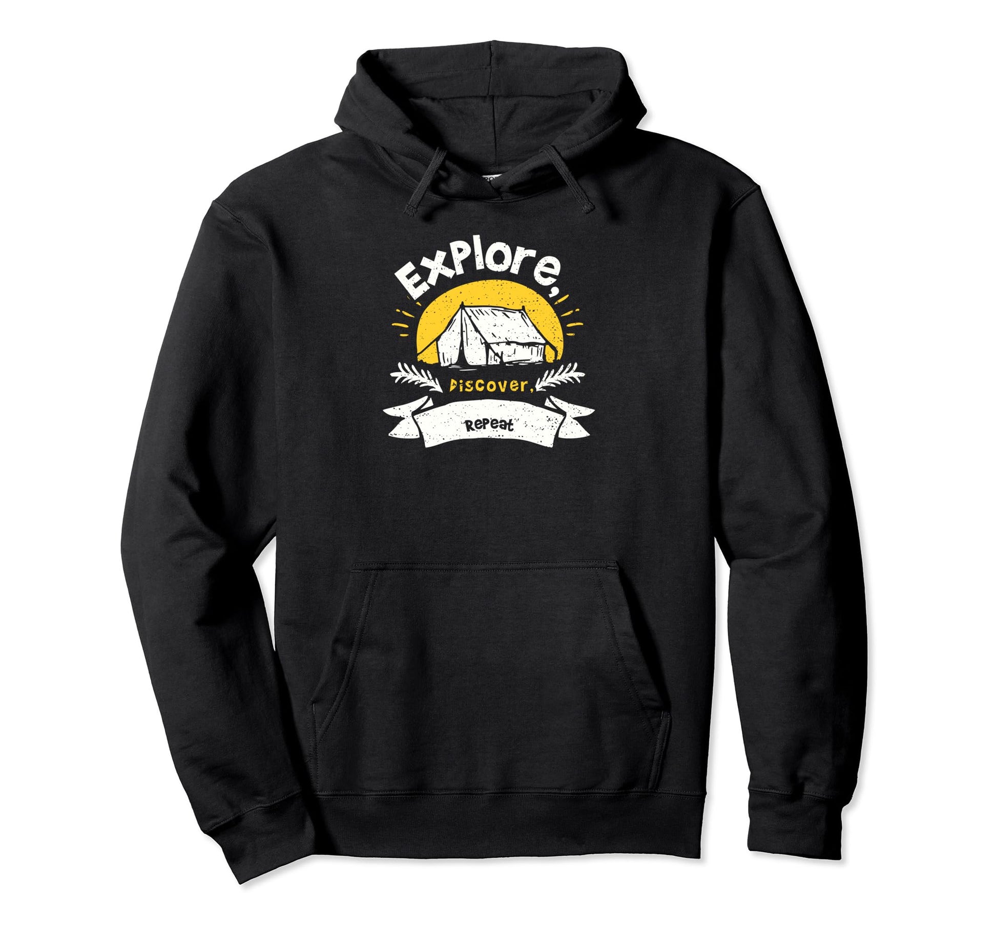 Dad Explore Discover Repeat Hoodie - Casual Everyday Wear Men Women - T-Shirt, Sweatshirt, Hoodie