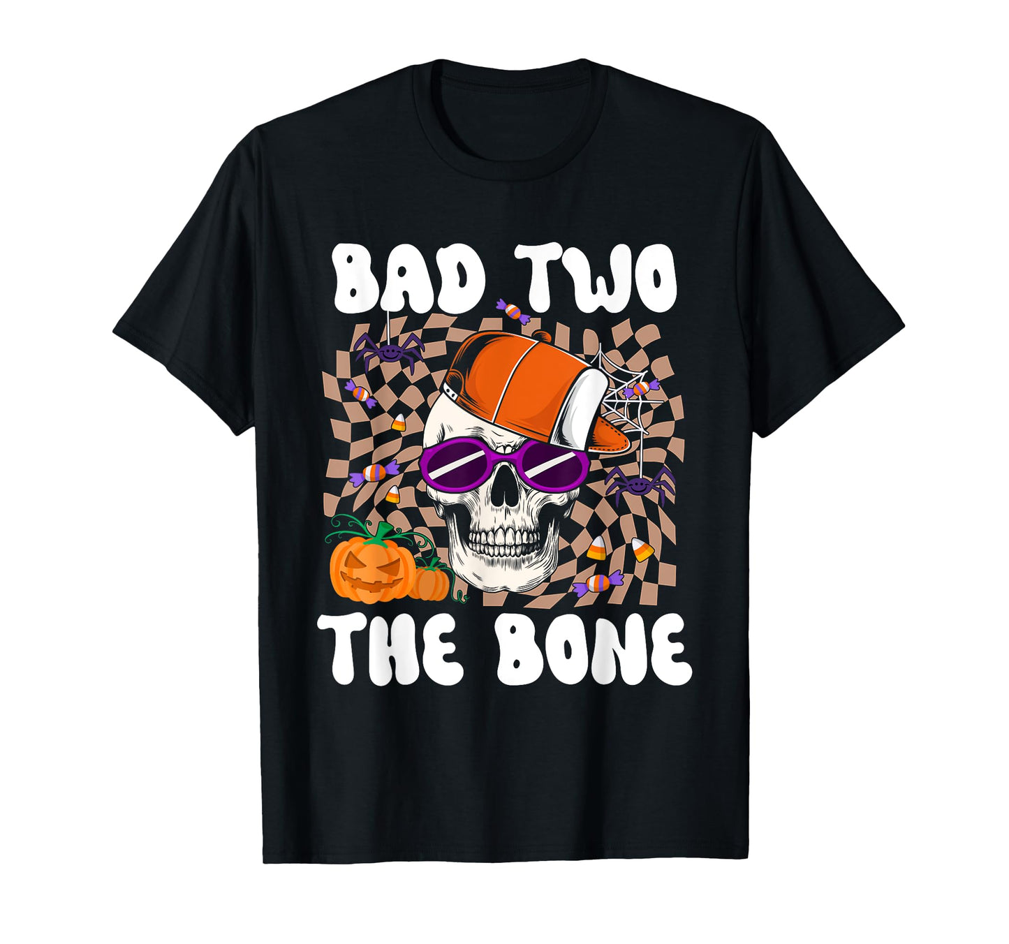 Bad Two Bone Funny Skull Skeleton T-Shirt - Trendy Graphic for Adults - T-Shirt, Sweatshirt, Hoodie