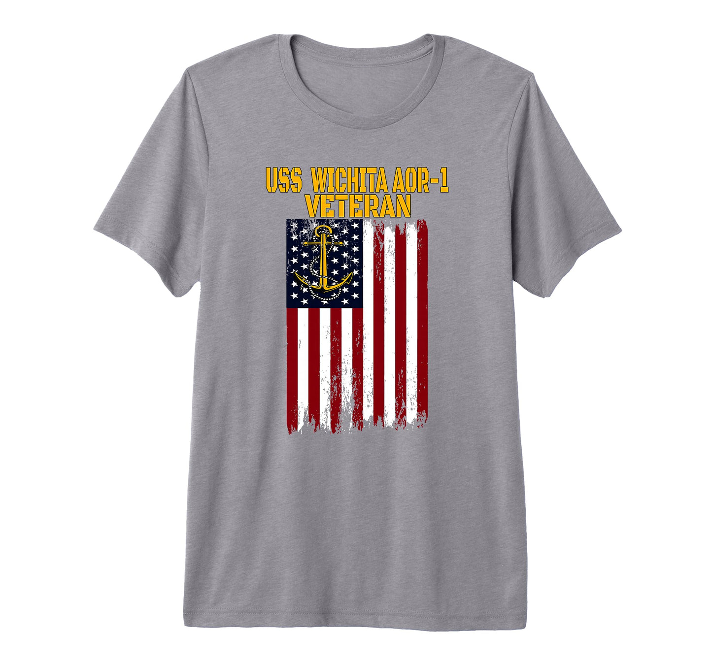 Uss Wichita Aor 1 Replenishment Oiler T-Shirt - Trendy Graphic for Adults - T-Shirt, Sweatshirt, Hoodie