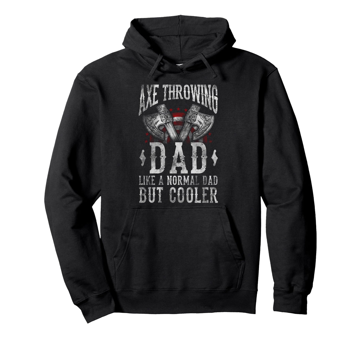 Hatchet Axe Throwing Dad Cooler Hoodie - Fun Novelty Design for Adults - T-Shirt, Sweatshirt, Hoodie