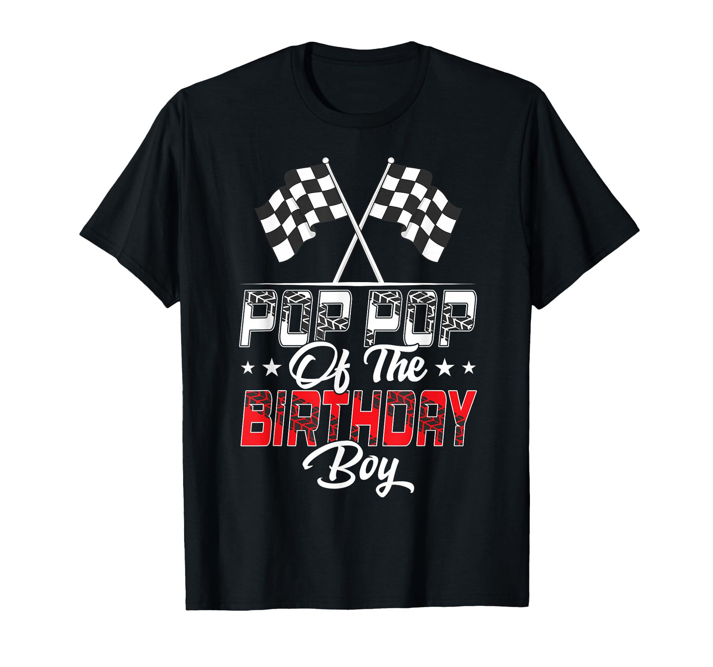 Race Car Pop Pop Birthday Racing T-Shirt - Custom Art Print Men Women - T-Shirt, Sweatshirt, Hoodie