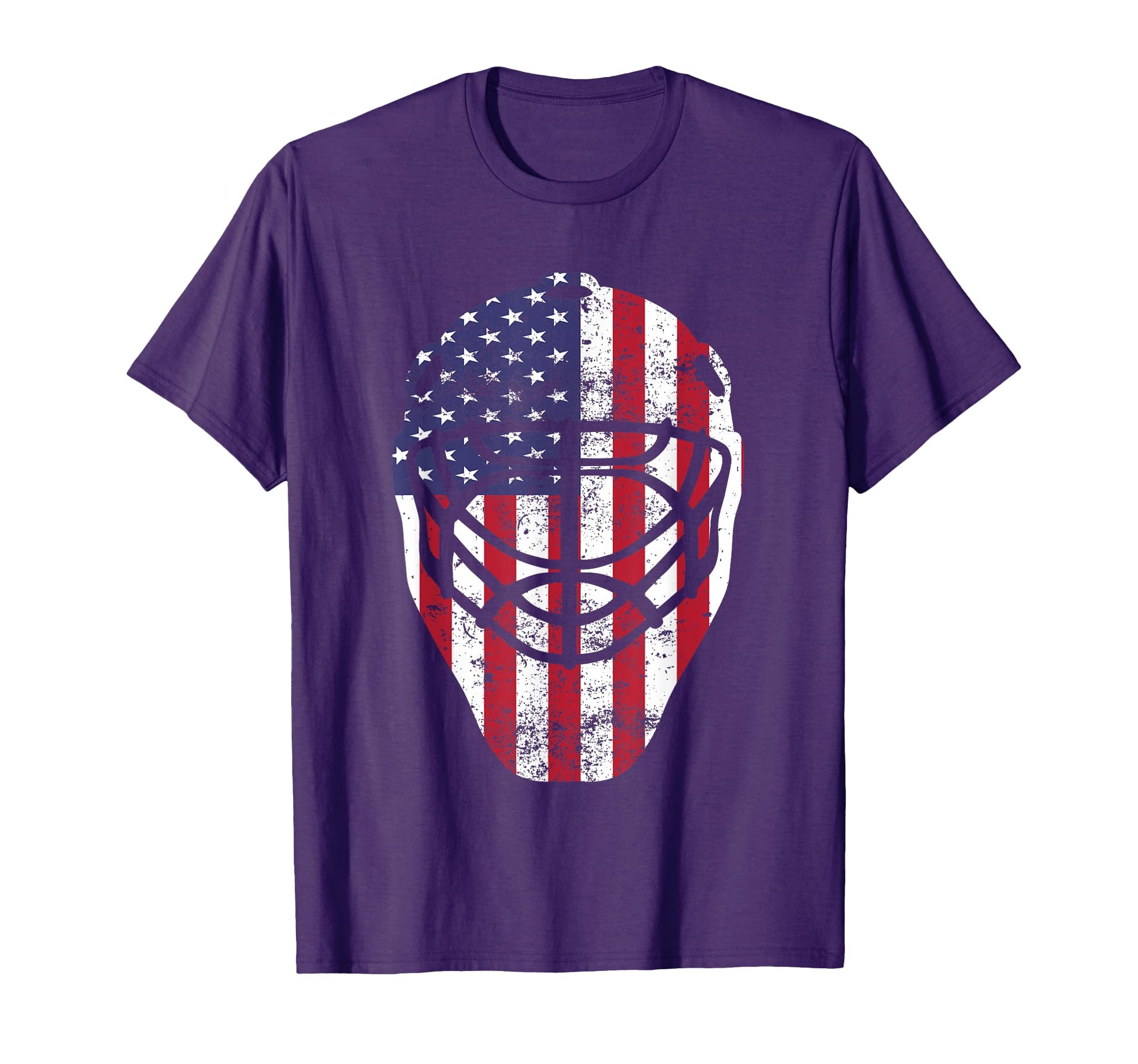 Fourth July 4Th Hockey Goalie Mask T-Shirt - Minimalist Print Unisex - T-Shirt, Sweatshirt, Hoodie