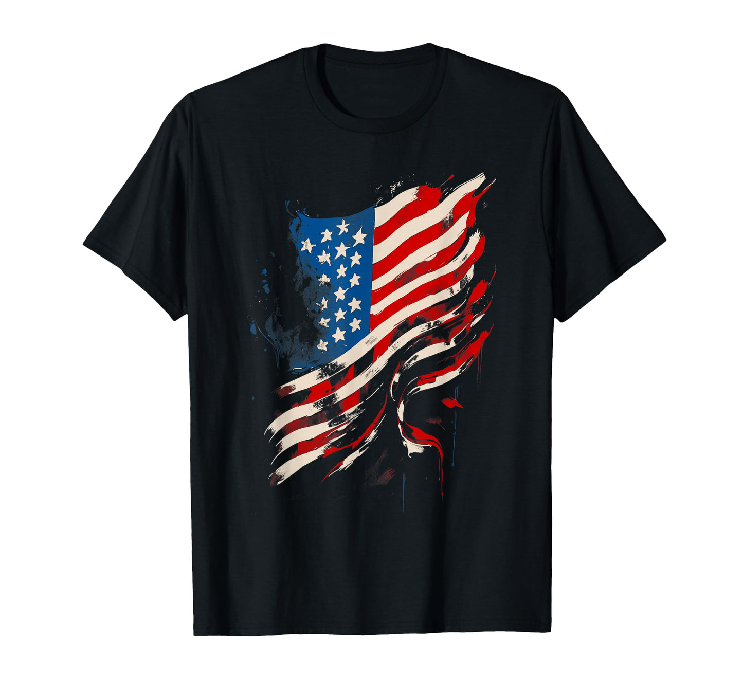Military America Flag Patriotic T-Shirt - Fun Novelty Design for Adults - T-Shirt, Sweatshirt, Hoodie