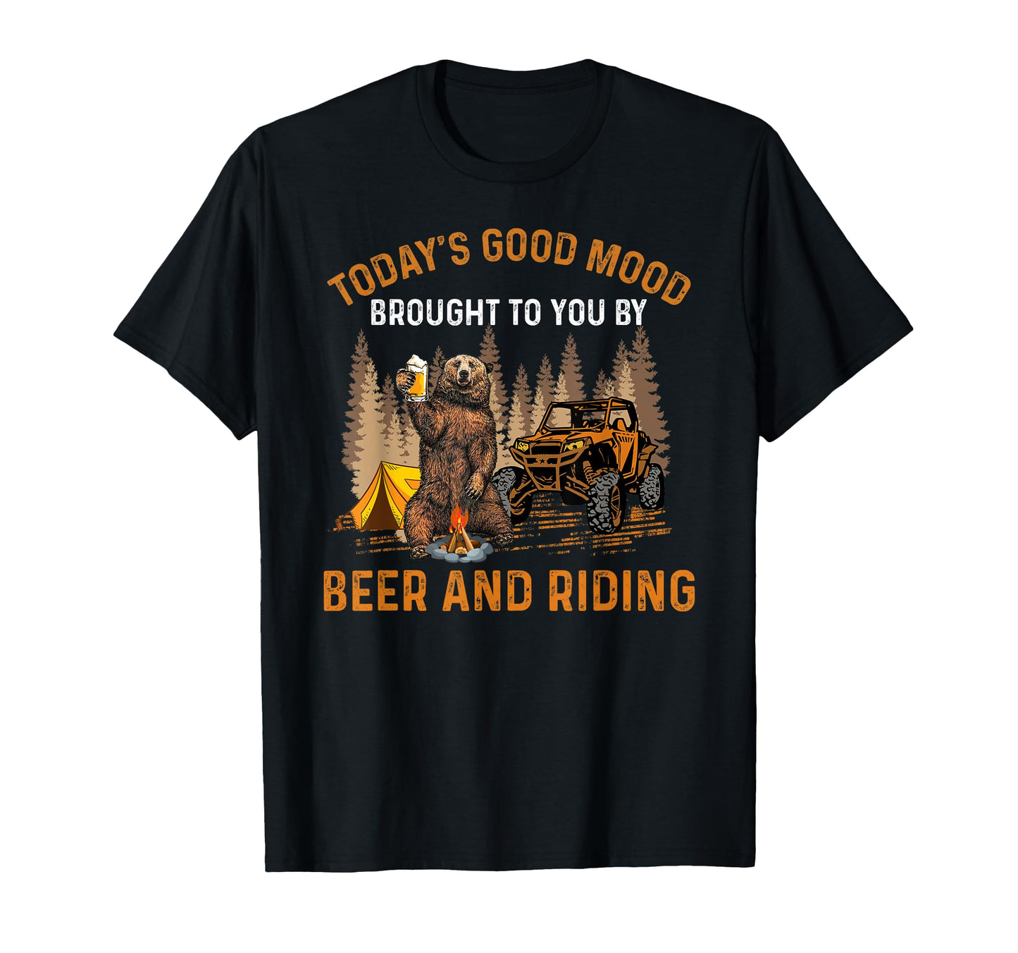 Todays Good Mood Brought To You Beer T-Shirt - Novelty Apparel for Adults - T-Shirt, Sweatshirt, Hoodie