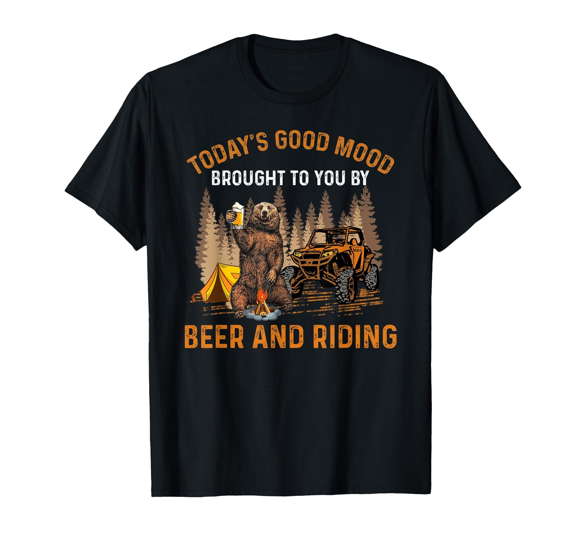 Todays Good Mood Brought To You Beer T-Shirt - Novelty Apparel for Adults - T-Shirt, Sweatshirt, Hoodie