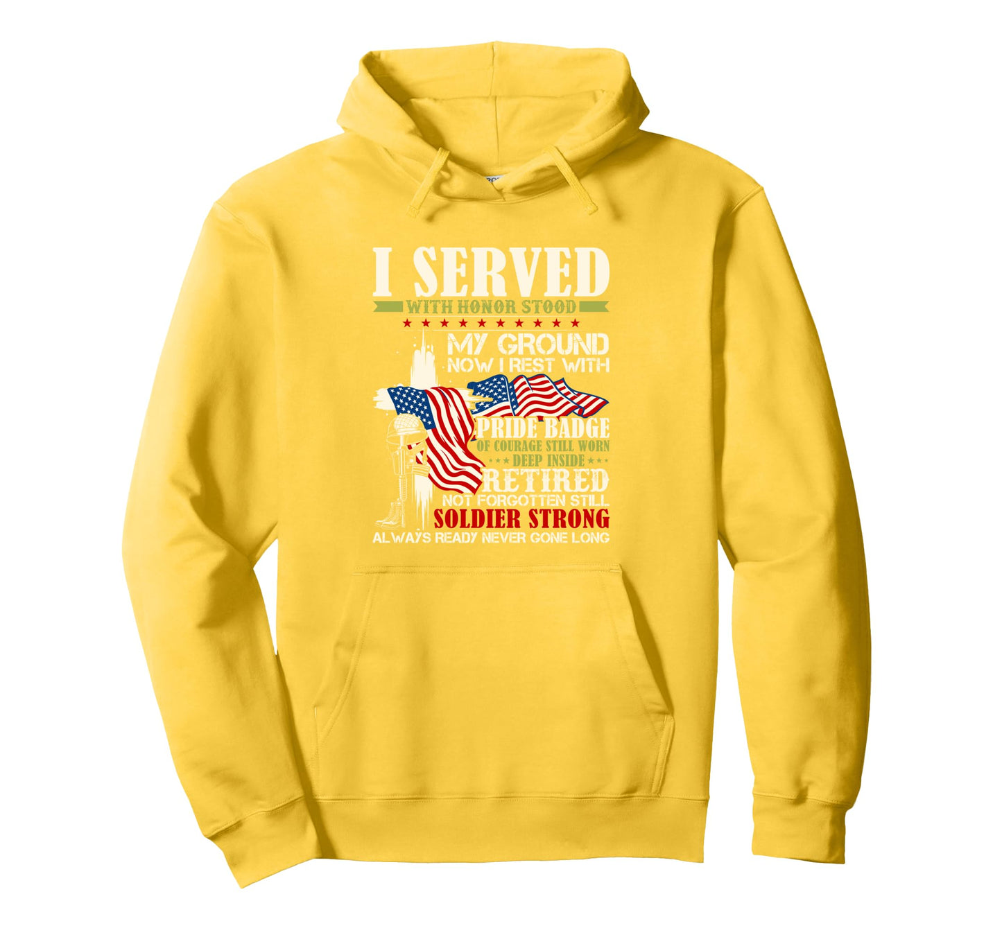 Im Veteran I Served Veteran Dad Veteran Hoodie - Minimalist Print Unisex - T-Shirt, Sweatshirt, Hoodie