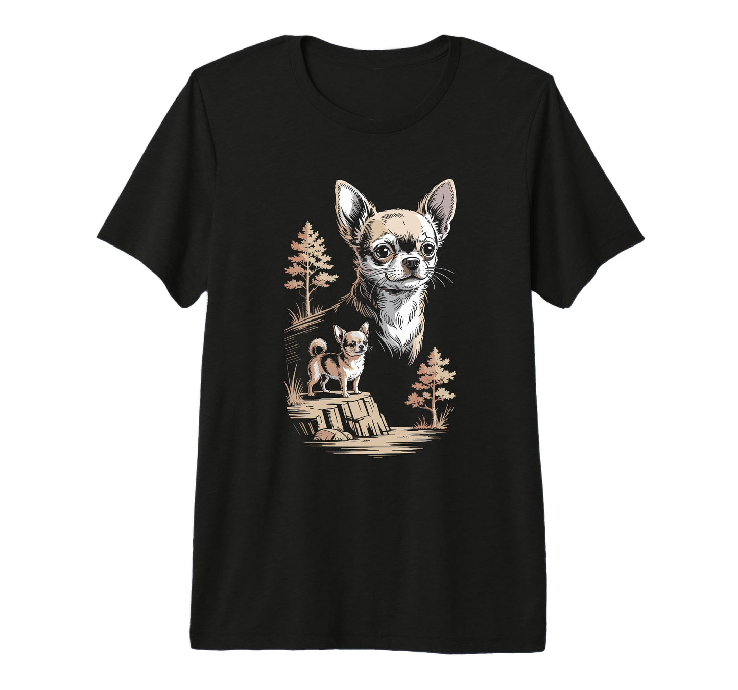 Mom Dad Chihuahua Dog Owner Hiking T-Shirt - Trendy Graphic Men Women - T-Shirt, Sweatshirt, Hoodie