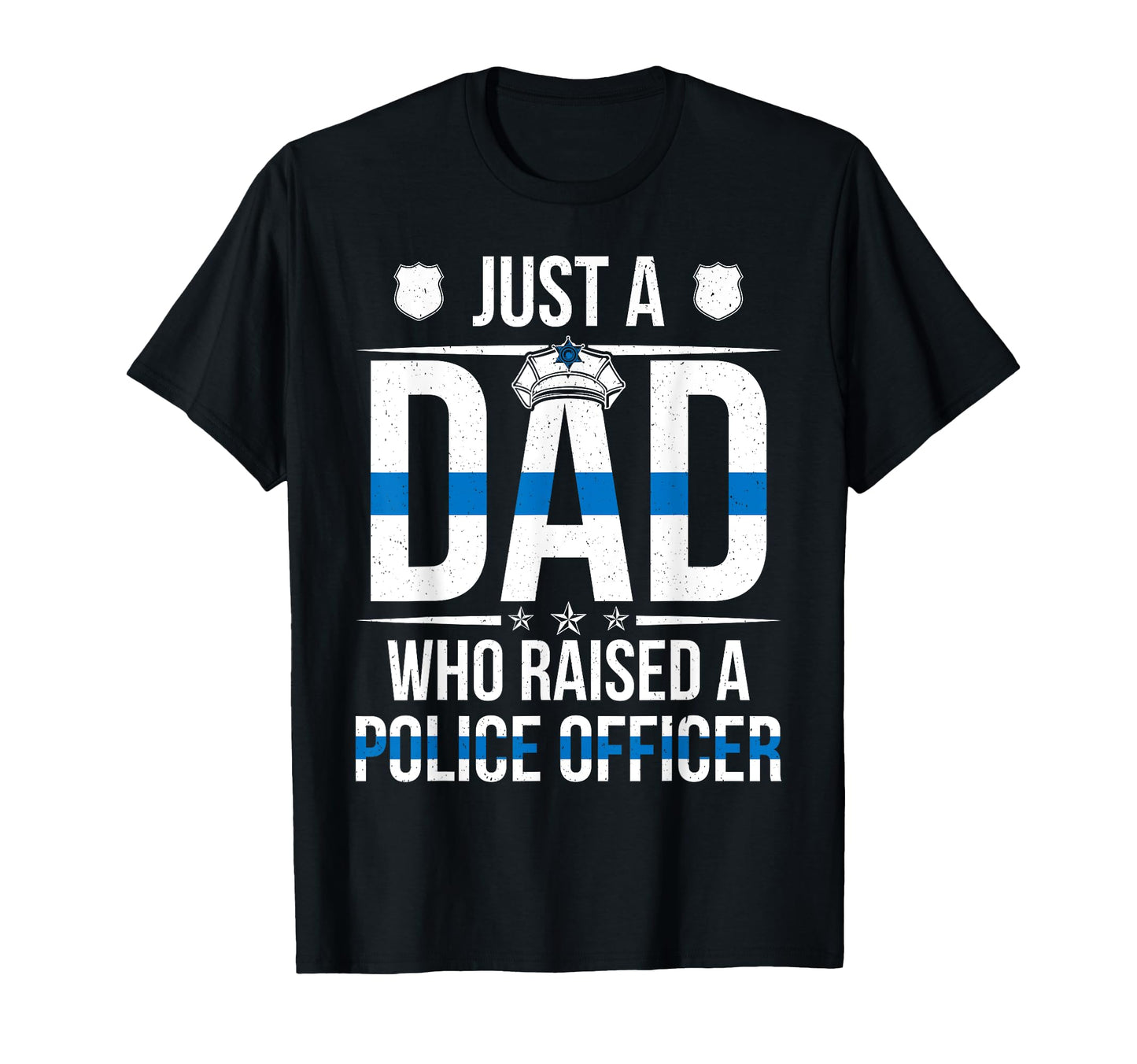 Dad Who Raised Police Officer Dad Proud T-Shirt - Unique Graphic Unisex - T-Shirt, Sweatshirt, Hoodie