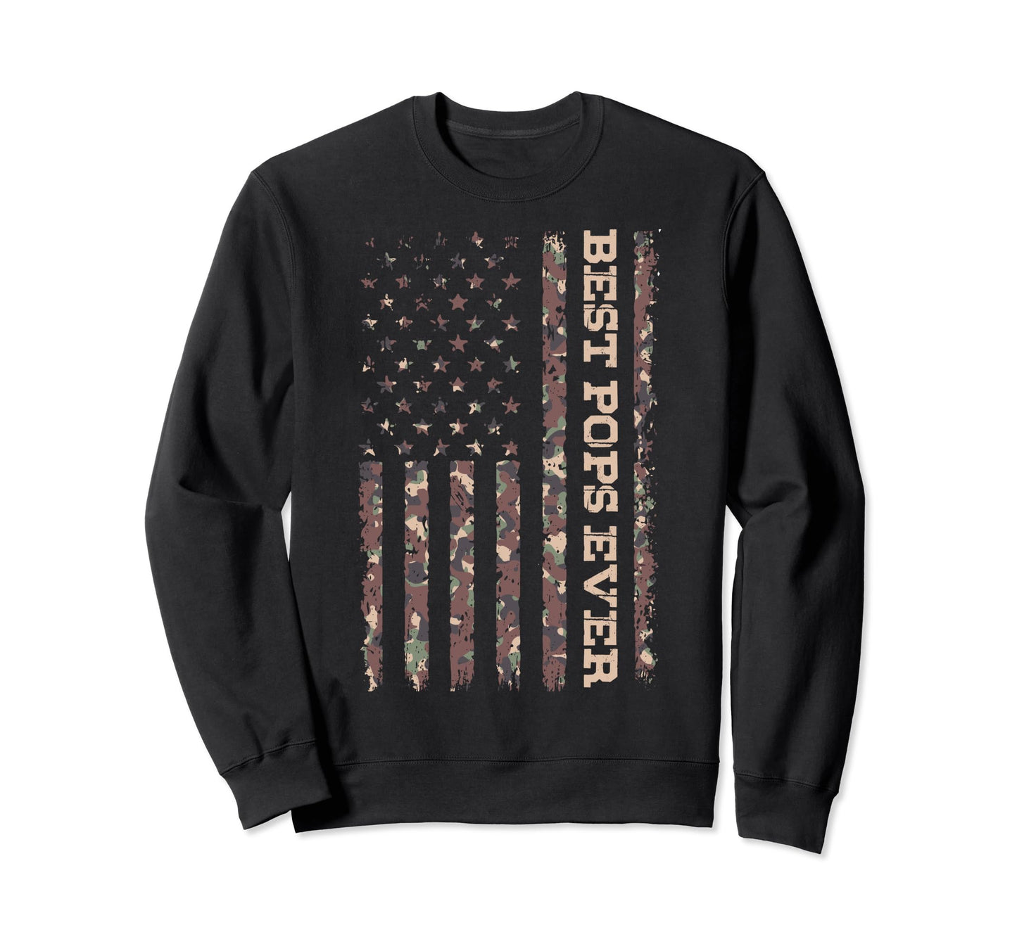 Us Flag Best Pops Ever Fathers Day Sweatshirt - Novelty Apparel Men Women - T-Shirt, Sweatshirt, Hoodie