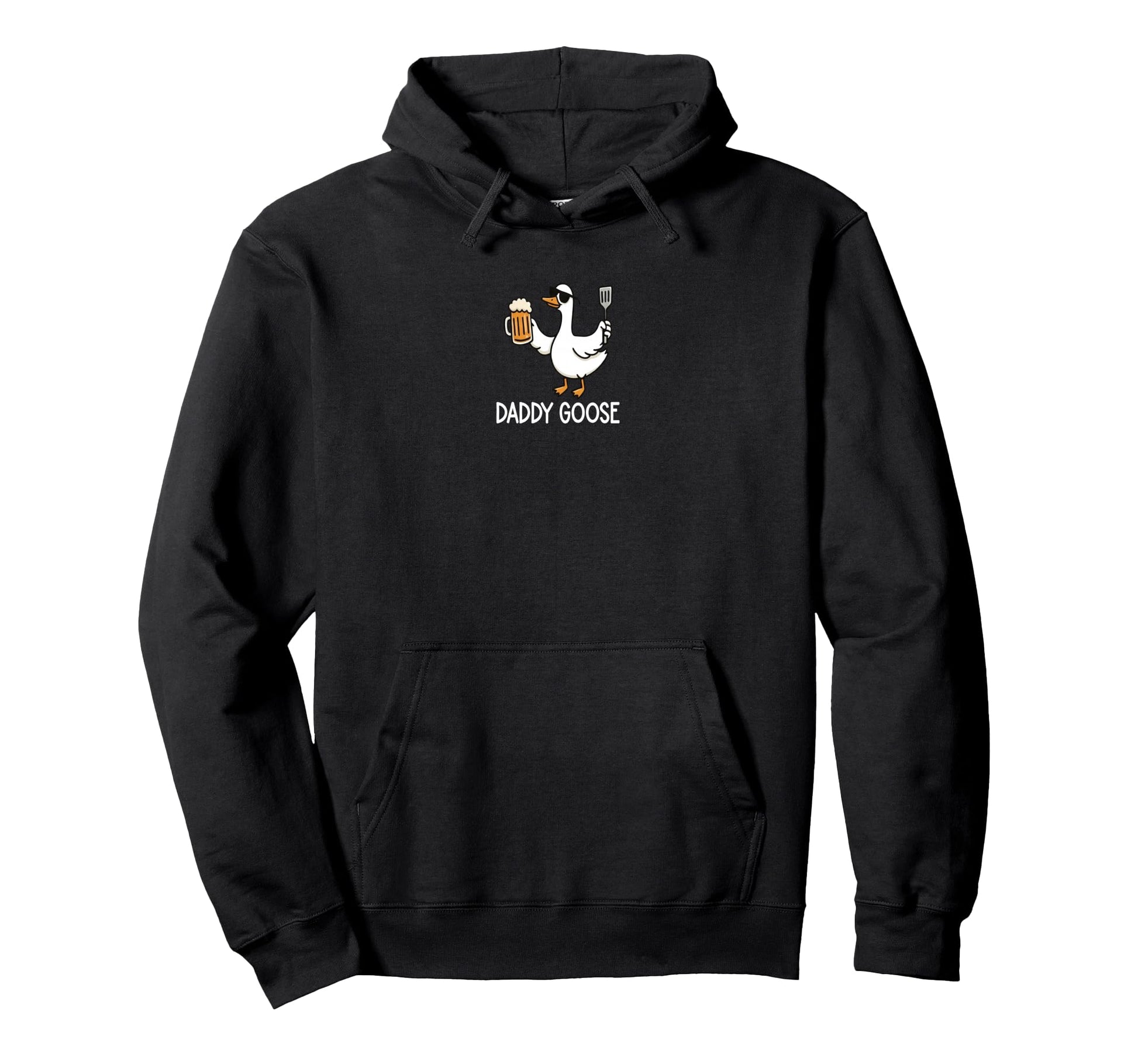 Daddy Goose Funny Party Beer Fathers Day Hoodie - Graphic Print for Adults - T-Shirt, Sweatshirt, Hoodie