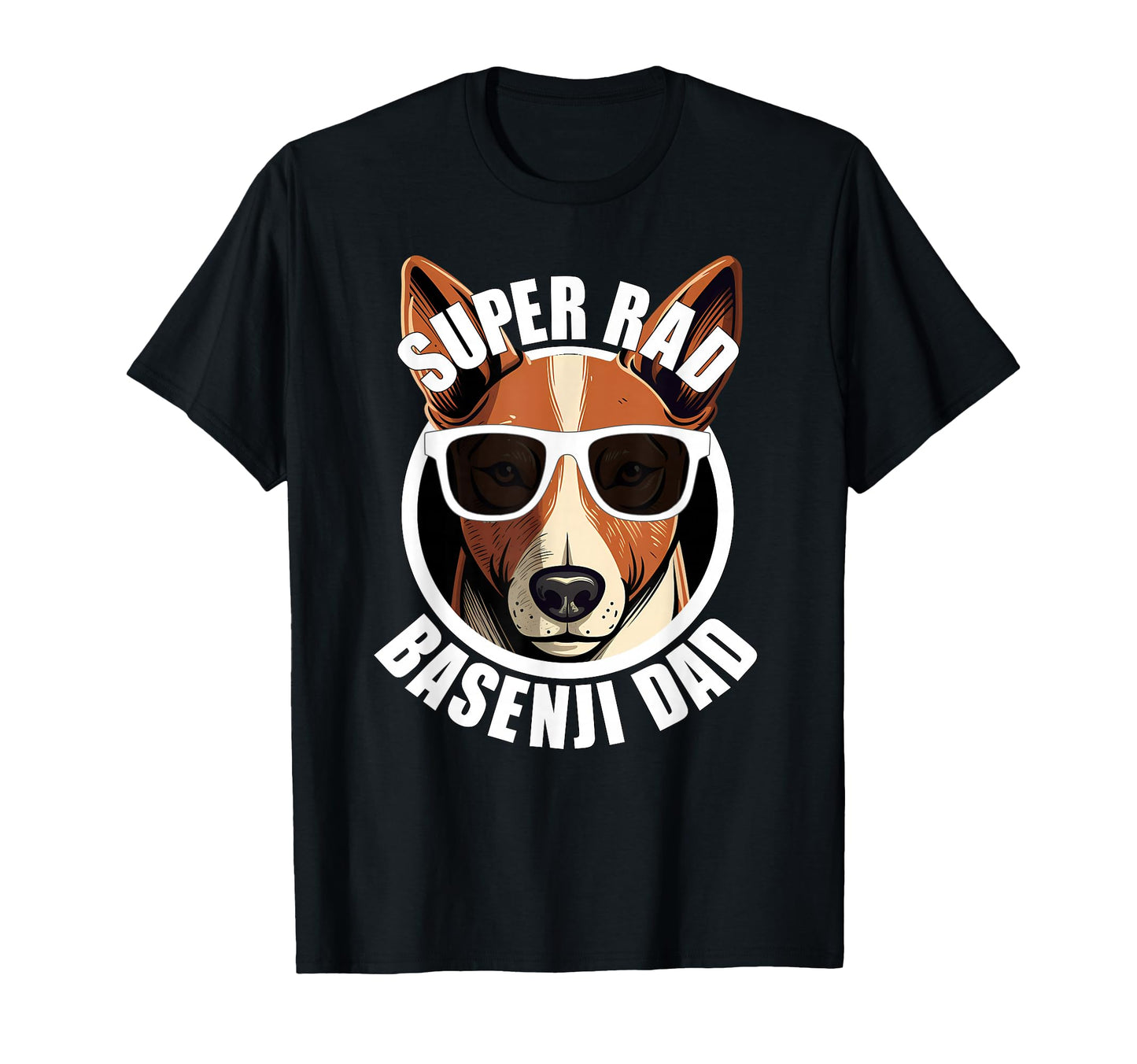 Basenji Funny Fathers Day Dog Dad Mens T-Shirt - Novelty Apparel Men Women - T-Shirt, Sweatshirt, Hoodie