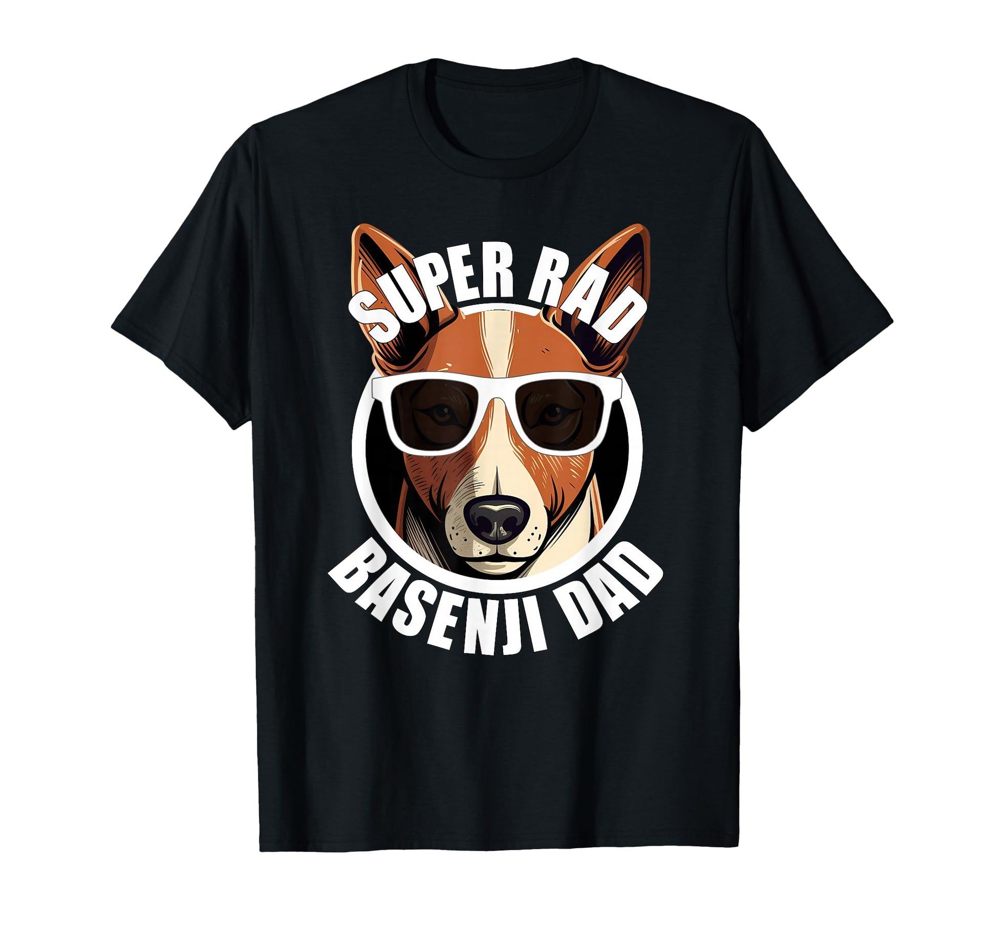 Basenji Funny Fathers Day Dog Dad Mens T-Shirt - Novelty Apparel Men Women - T-Shirt, Sweatshirt, Hoodie