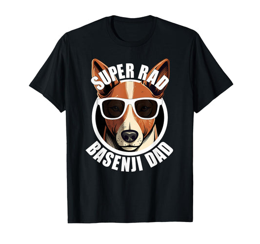 Basenji Funny Fathers Day Dog Dad Mens T-Shirt - Novelty Apparel Men Women - T-Shirt, Sweatshirt, Hoodie