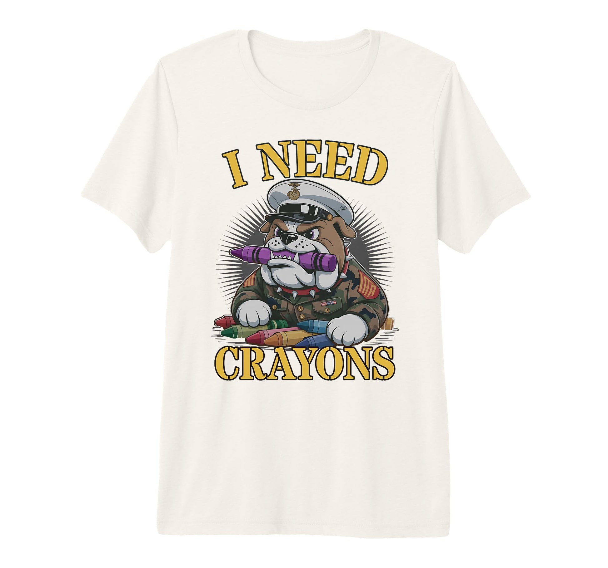 I Need Crayons Jarhead Squad Military T-Shirt - Fun Novelty Design Unisex - T-Shirt, Sweatshirt, Hoodie