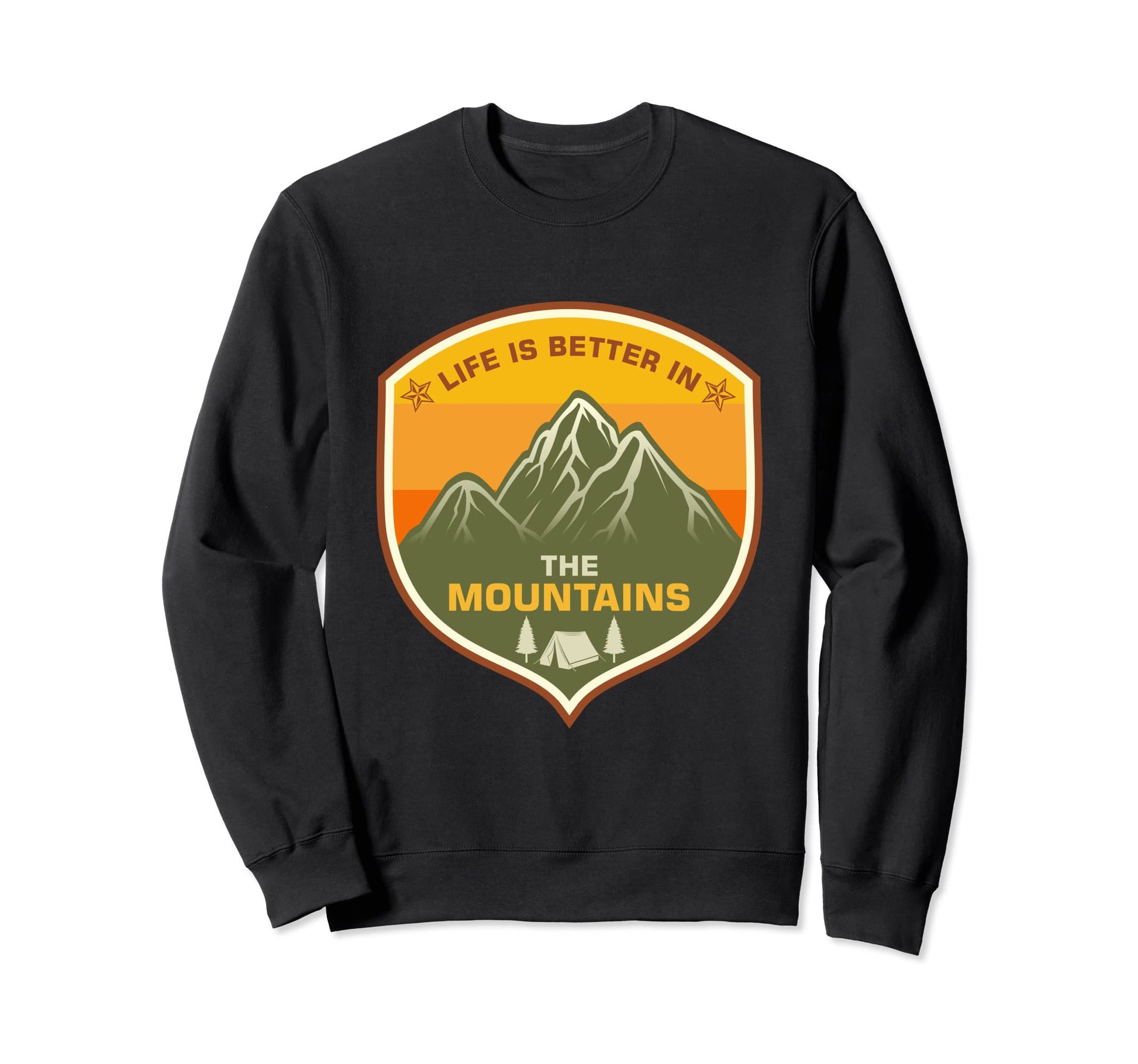 Life Mountains Wildlife Adventures Sweatshirt - Graphic Print Men Women - T-Shirt, Sweatshirt, Hoodie