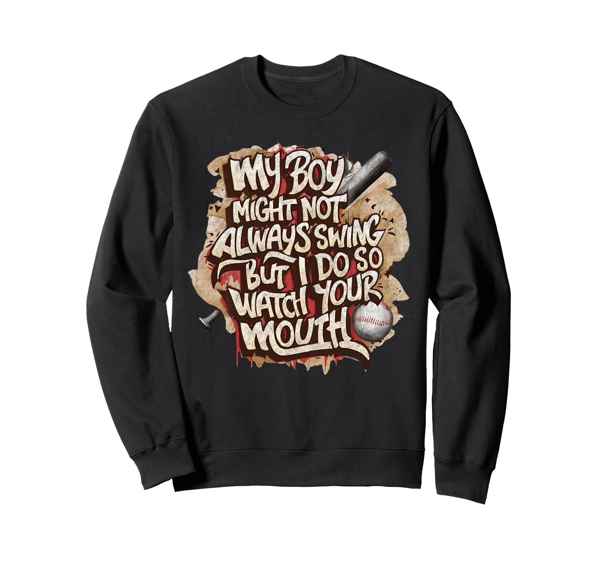 My Might Not Always Swing But I Do Sweatshirt - Unique Graphic for Adults - T-Shirt, Sweatshirt, Hoodie